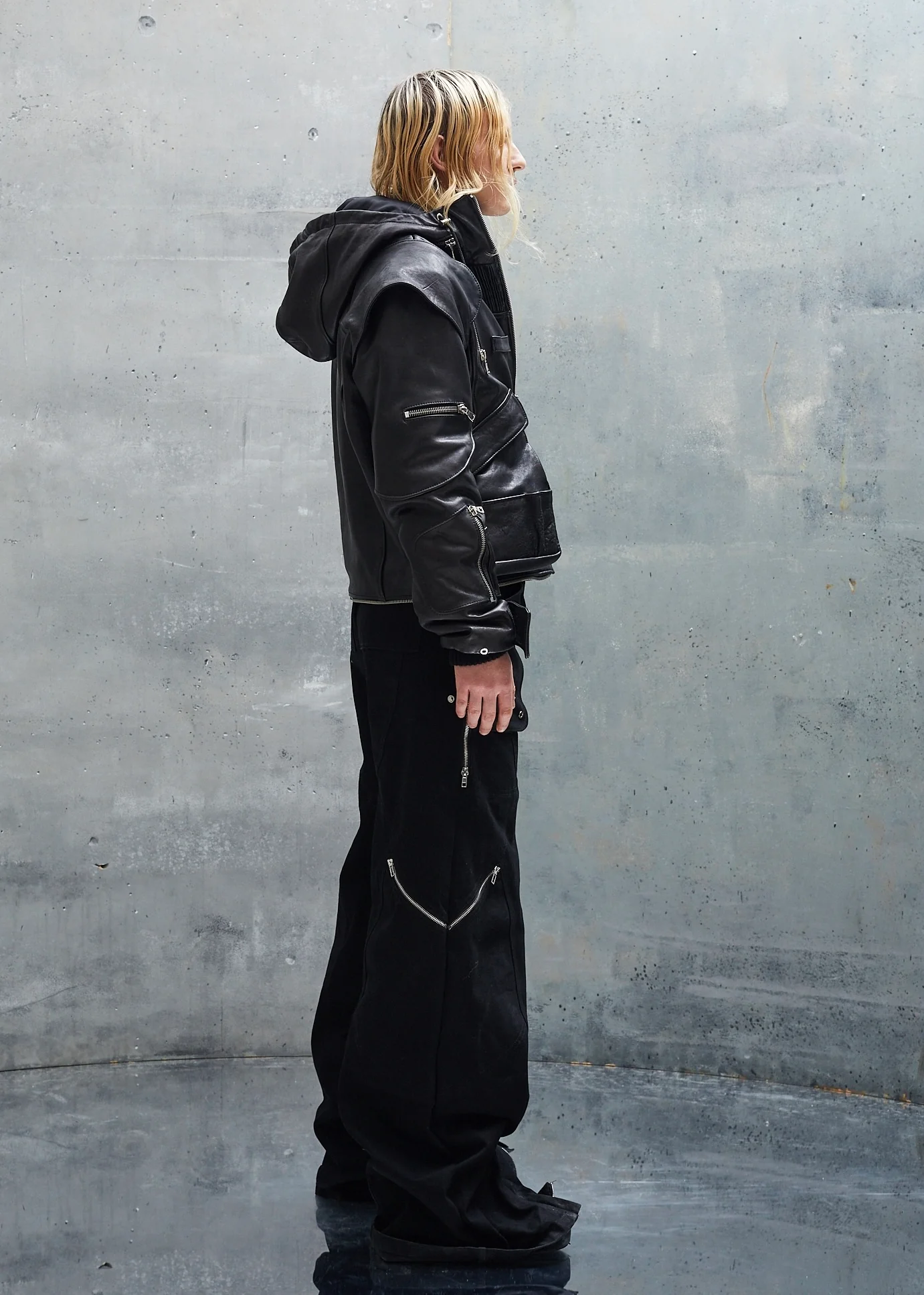 ASTRO LEATHER JACKET BLACK UNISEX - Image 6