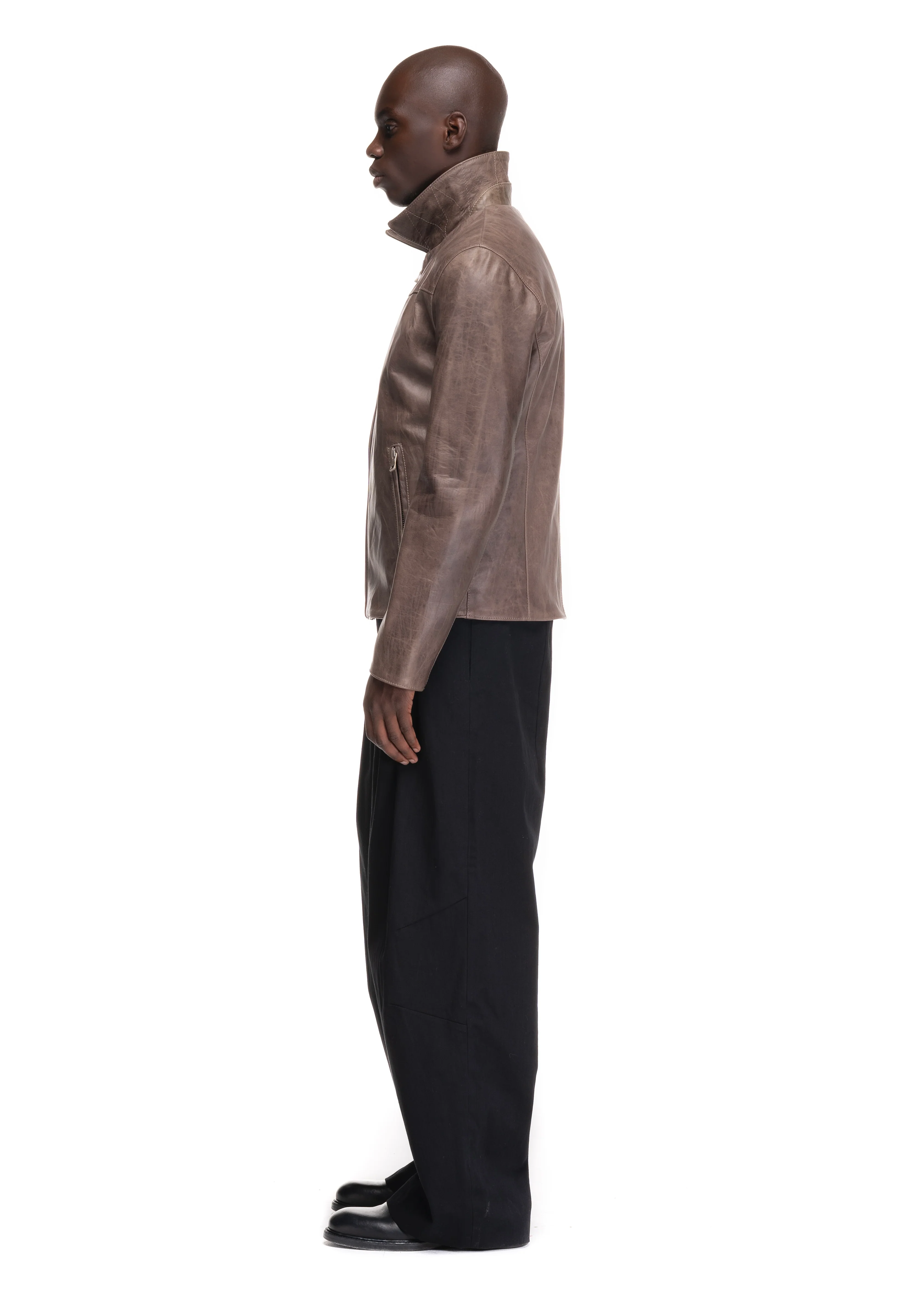 BIKER ONE CUT LEATHER BROWN - Image 6