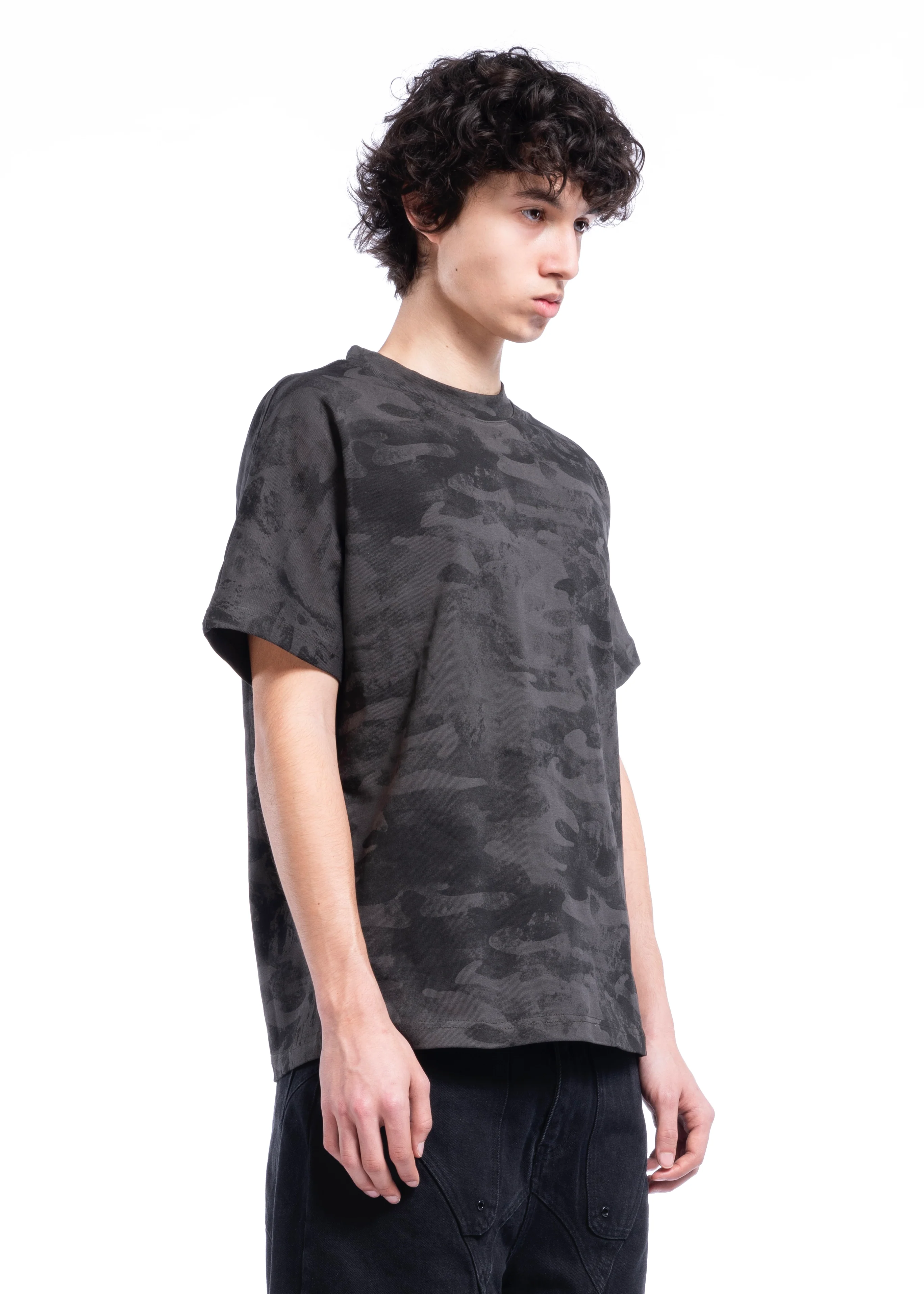 CAMO MONOGRAM T-SHIRT BLACK - Image 3