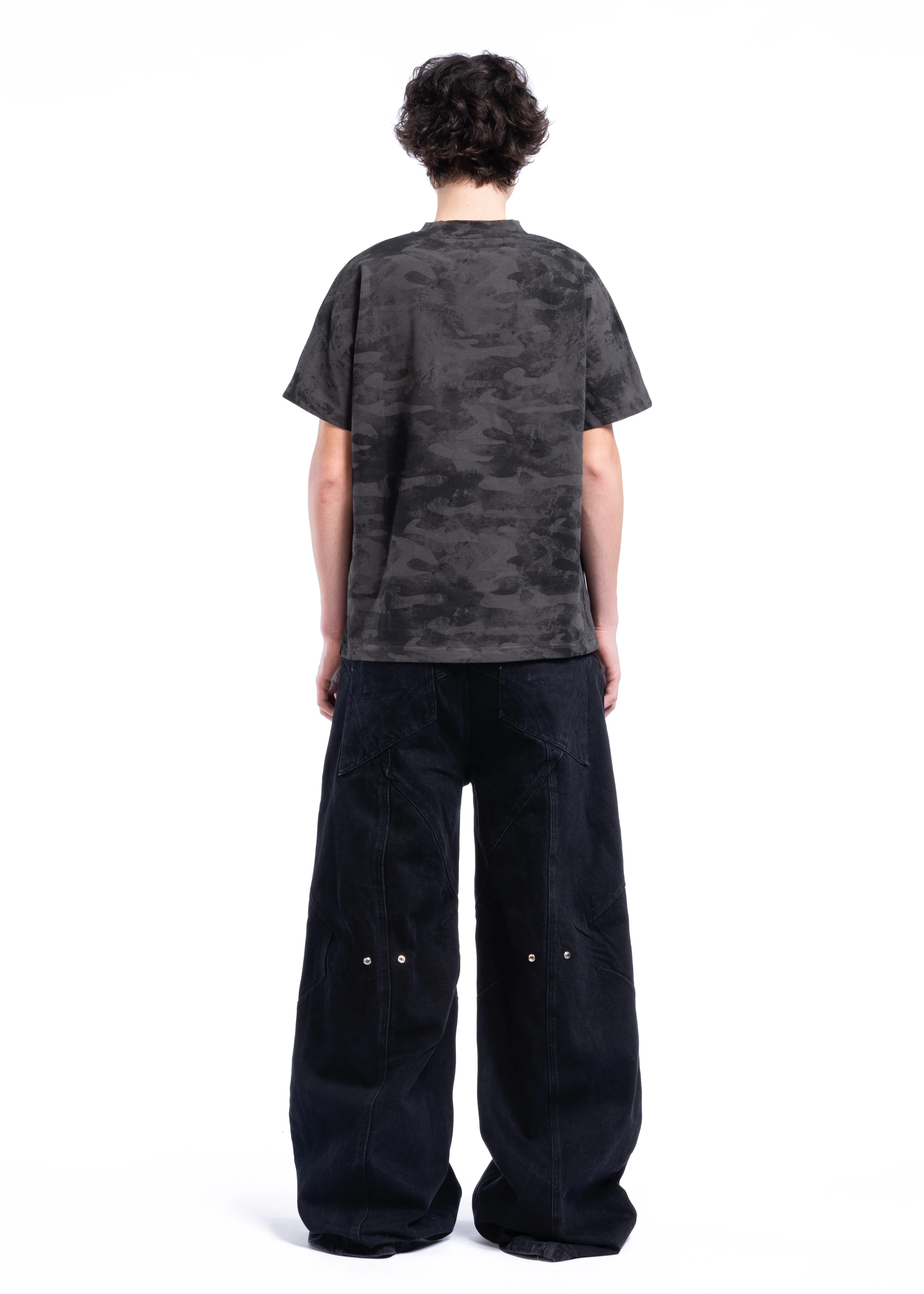 CAMO MONOGRAM T-SHIRT BLACK - Image 5
