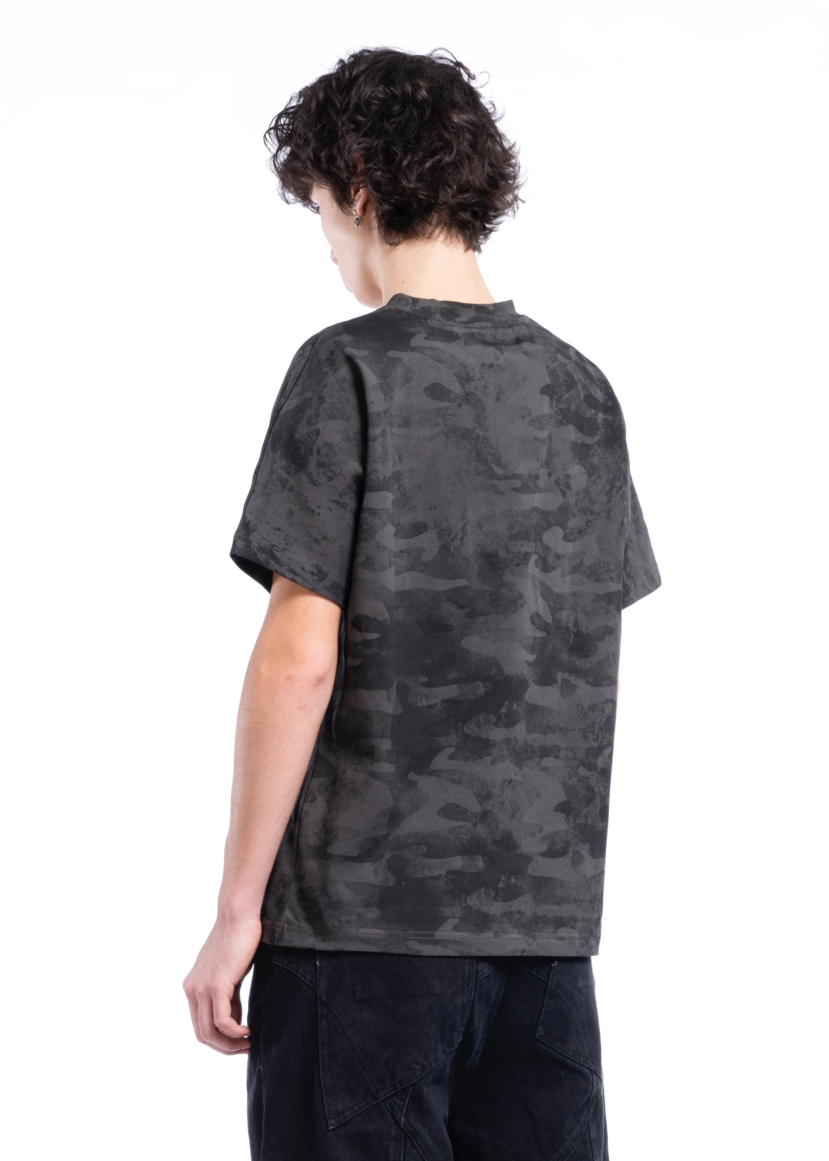 CAMO MONOGRAM T-SHIRT BLACK - Image 6
