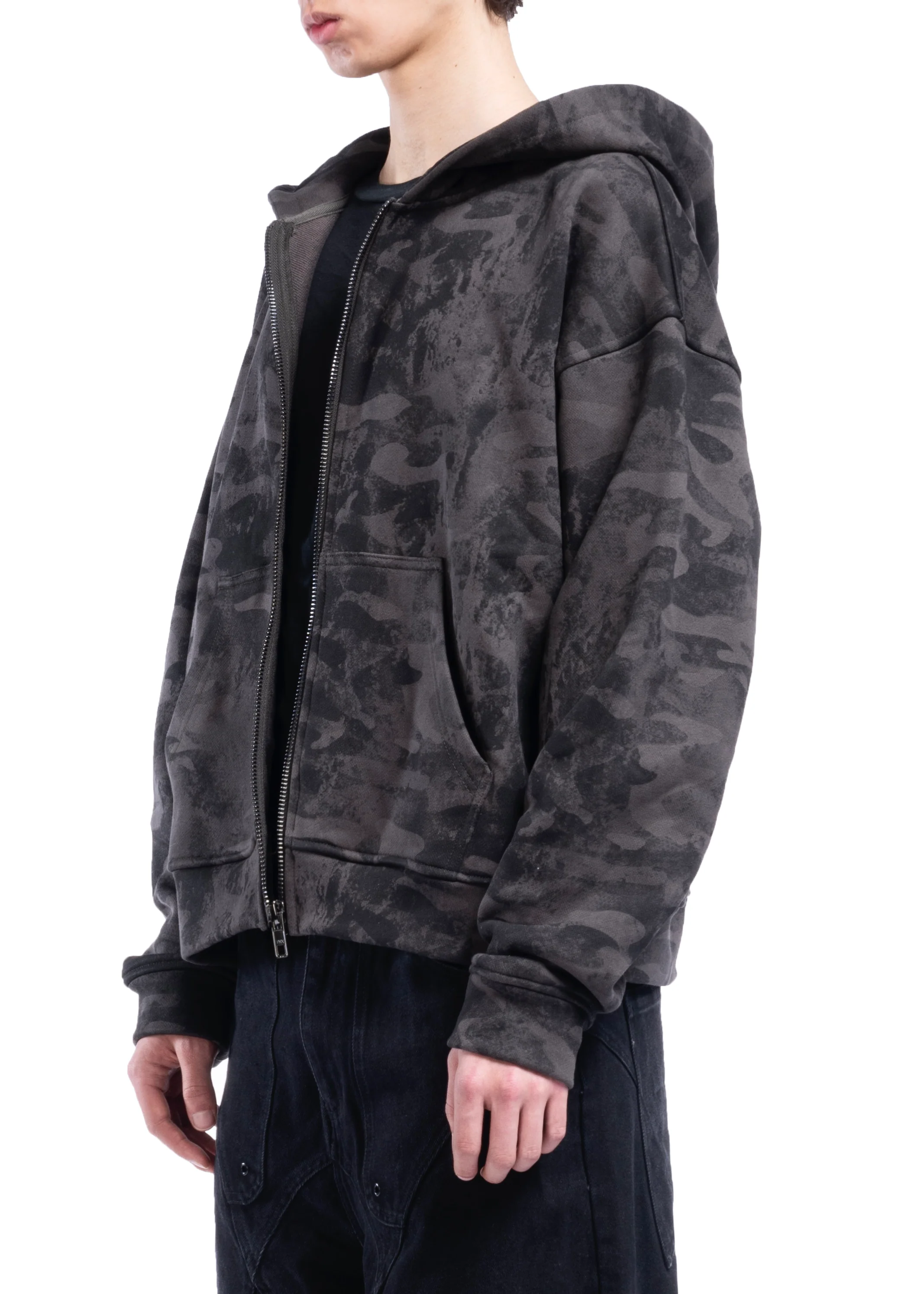 CAMO MONOGRAM ZIP JACKET BLACK VINTAGE - Image 10