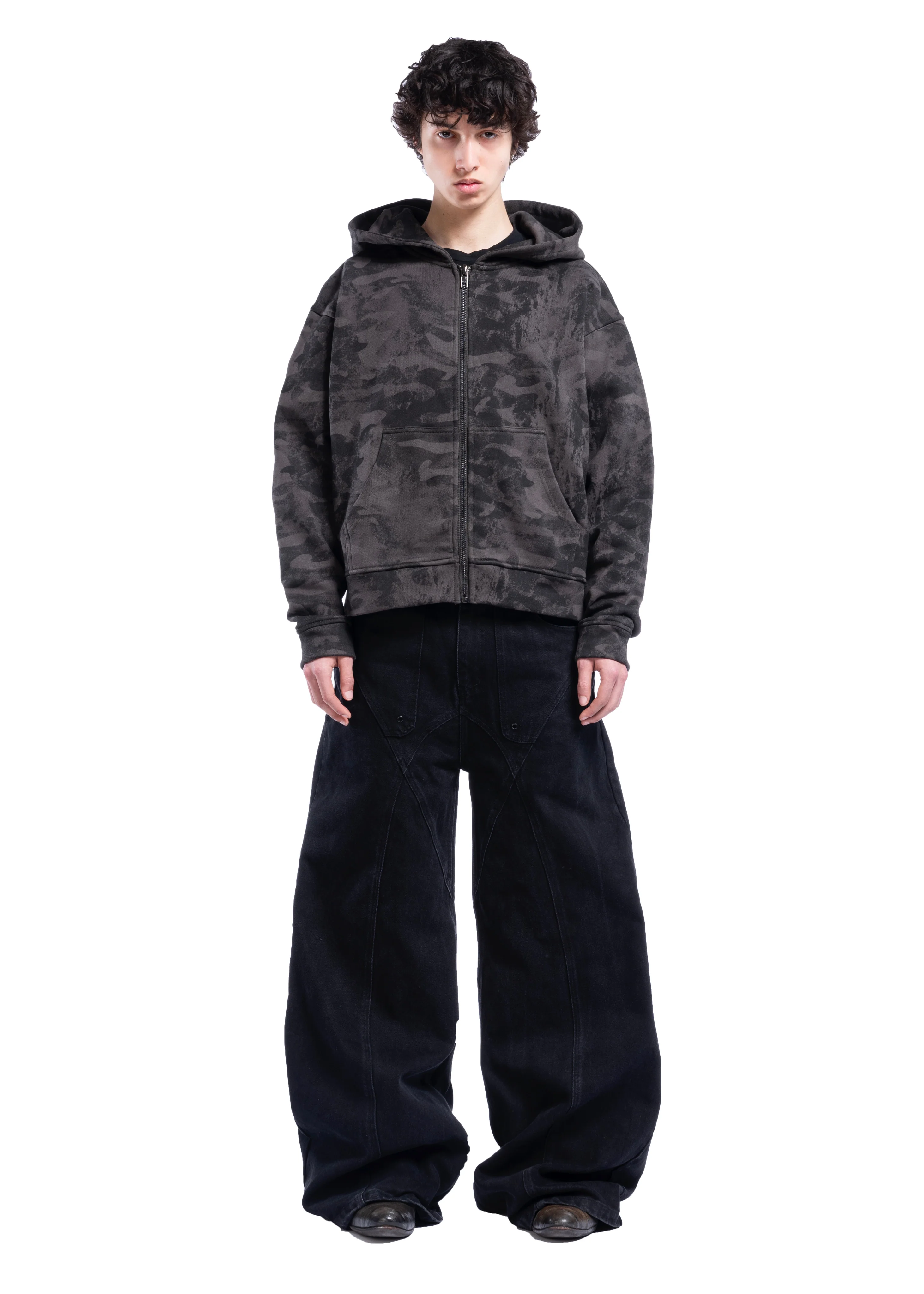 CAMO MONOGRAM ZIP JACKET BLACK VINTAGE - Image 4