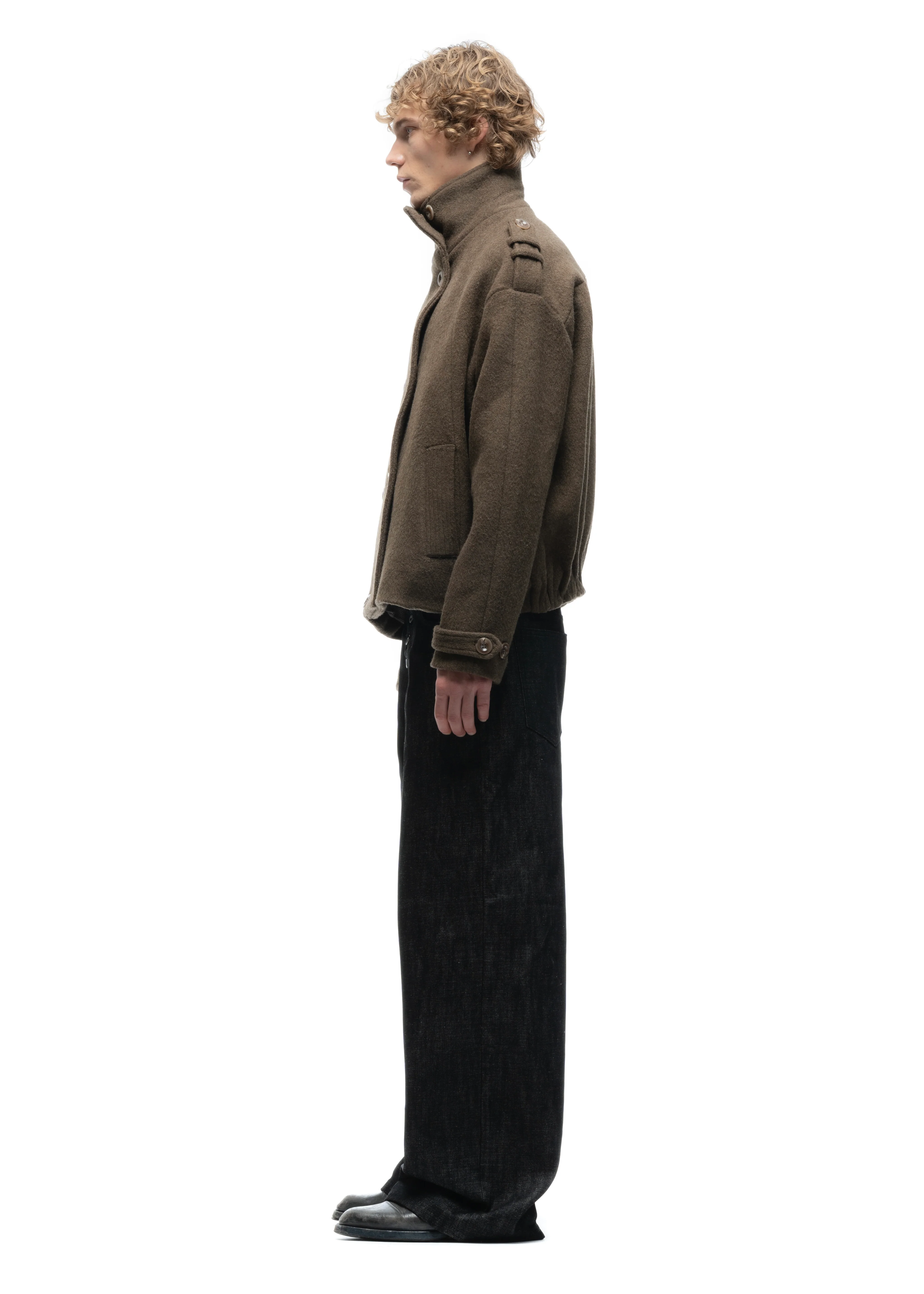 BUTTON UP MARINE JACKET GREEN - Image 3