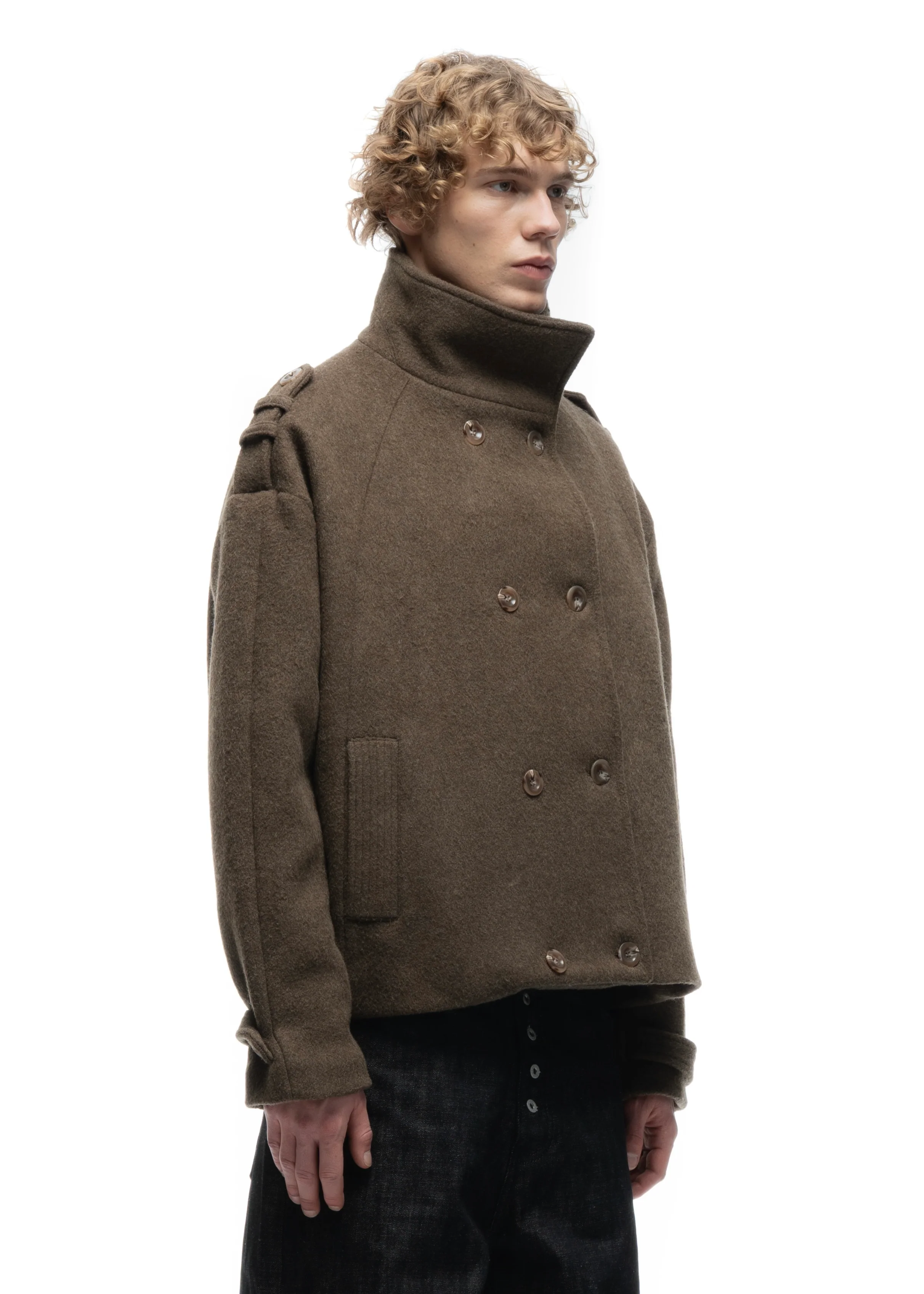 BUTTON UP MARINE JACKET GREEN - Image 5