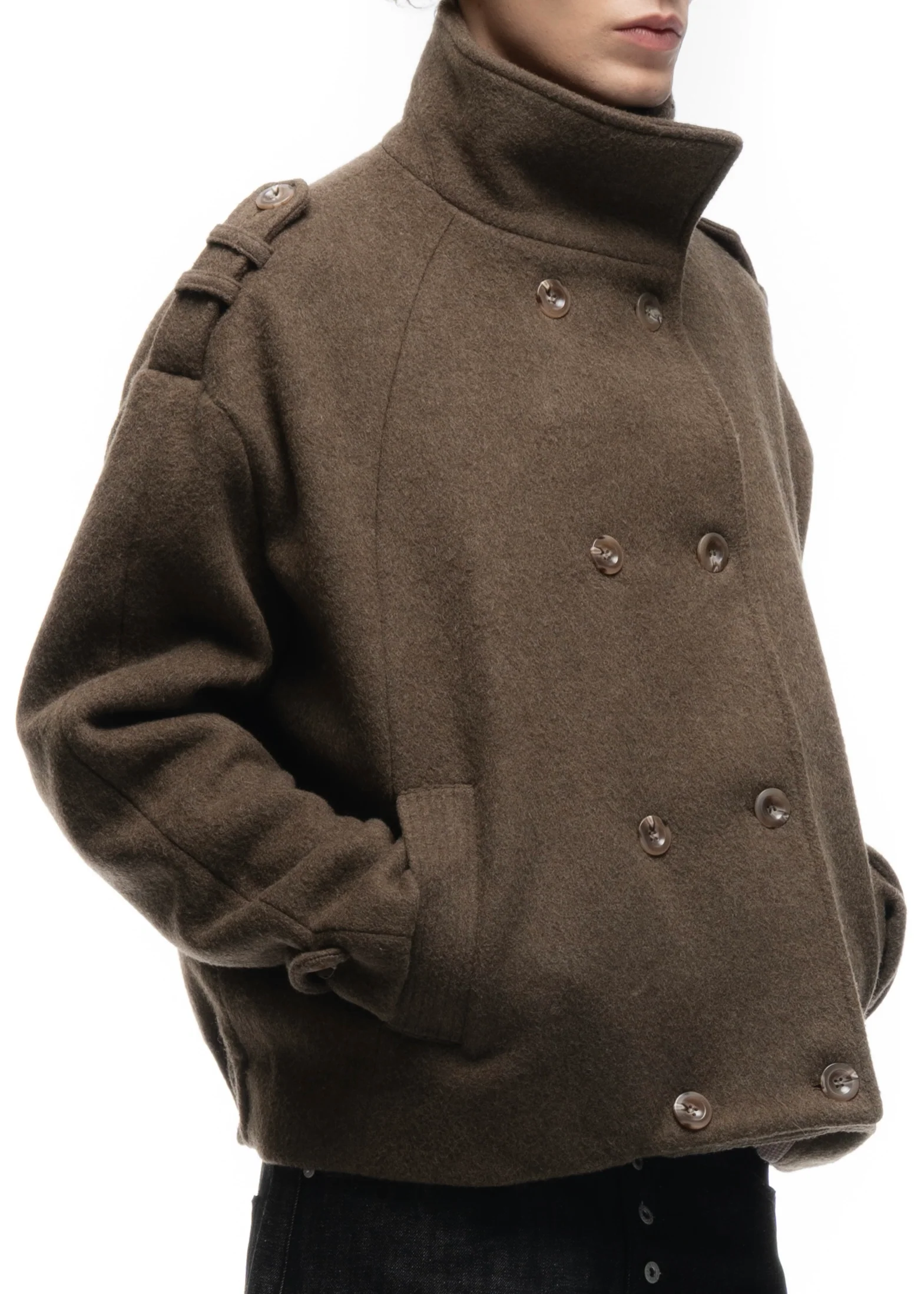 BUTTON UP MARINE JACKET GREEN - Image 9