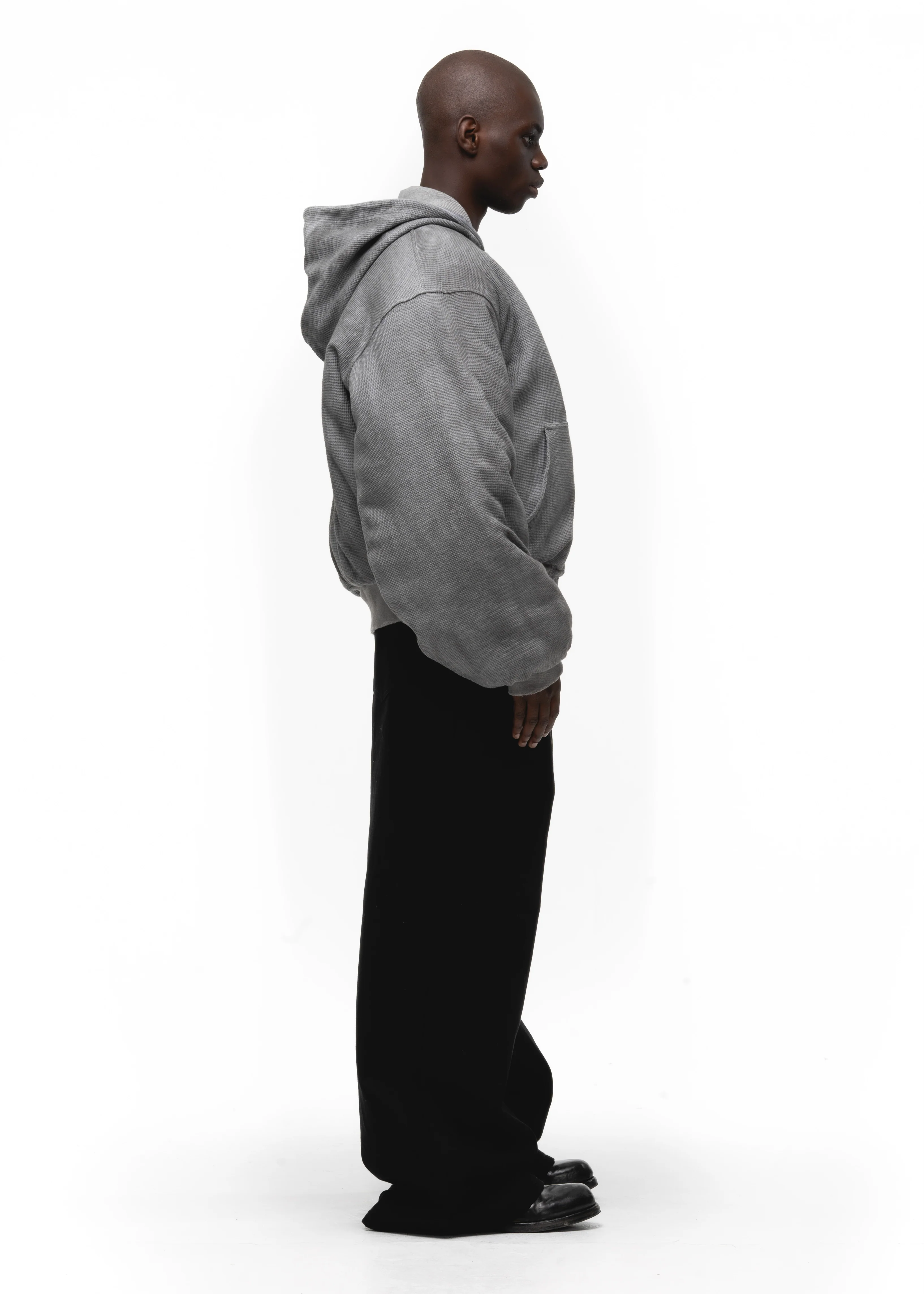 BASIC REVERSIBLE WAFFLE BOMBER GREEN - Image 11