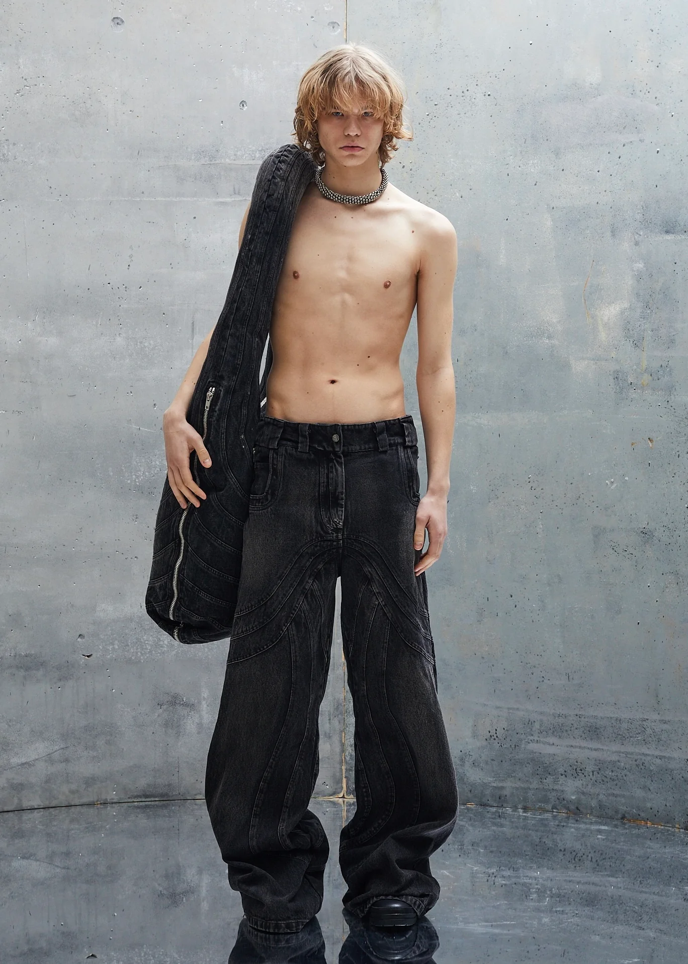 HEAVY WAVE DENIM USED BLACK - Image 14