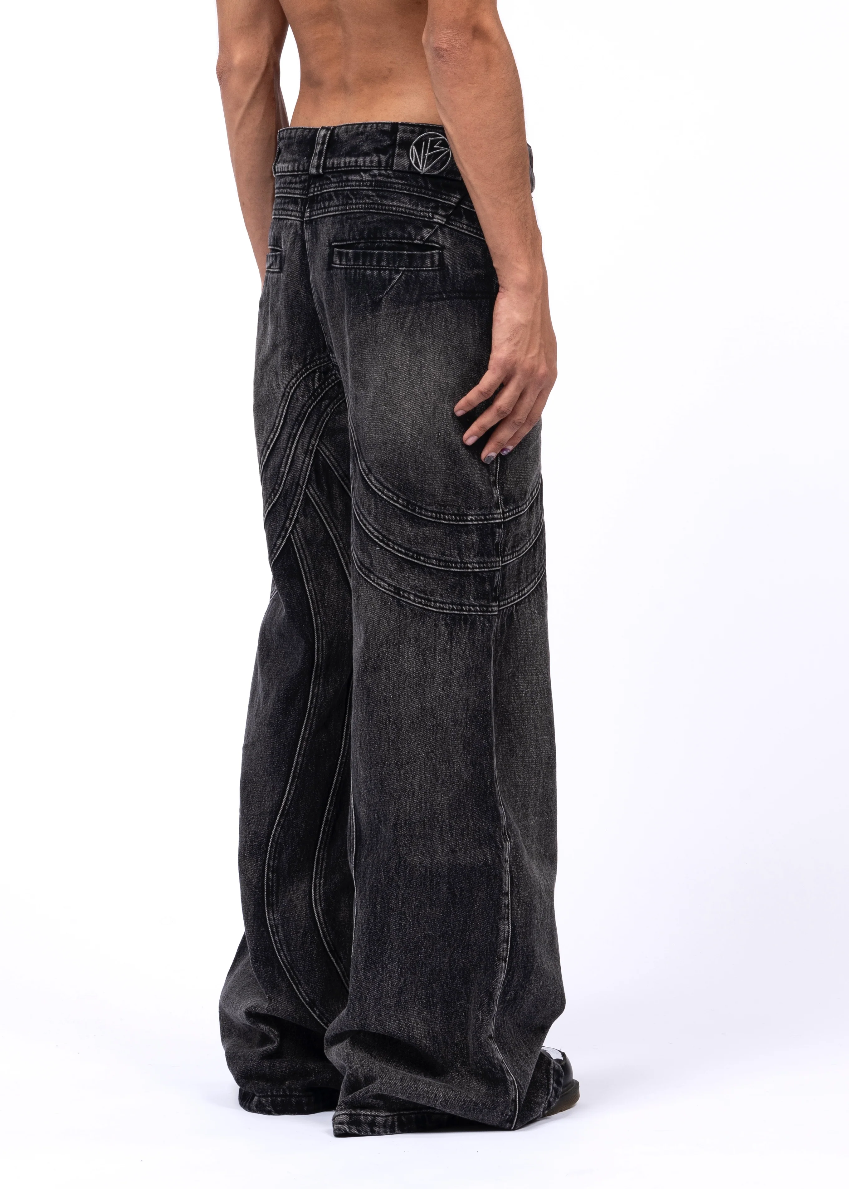 HEAVY WAVE DENIM USED BLACK - Image 6