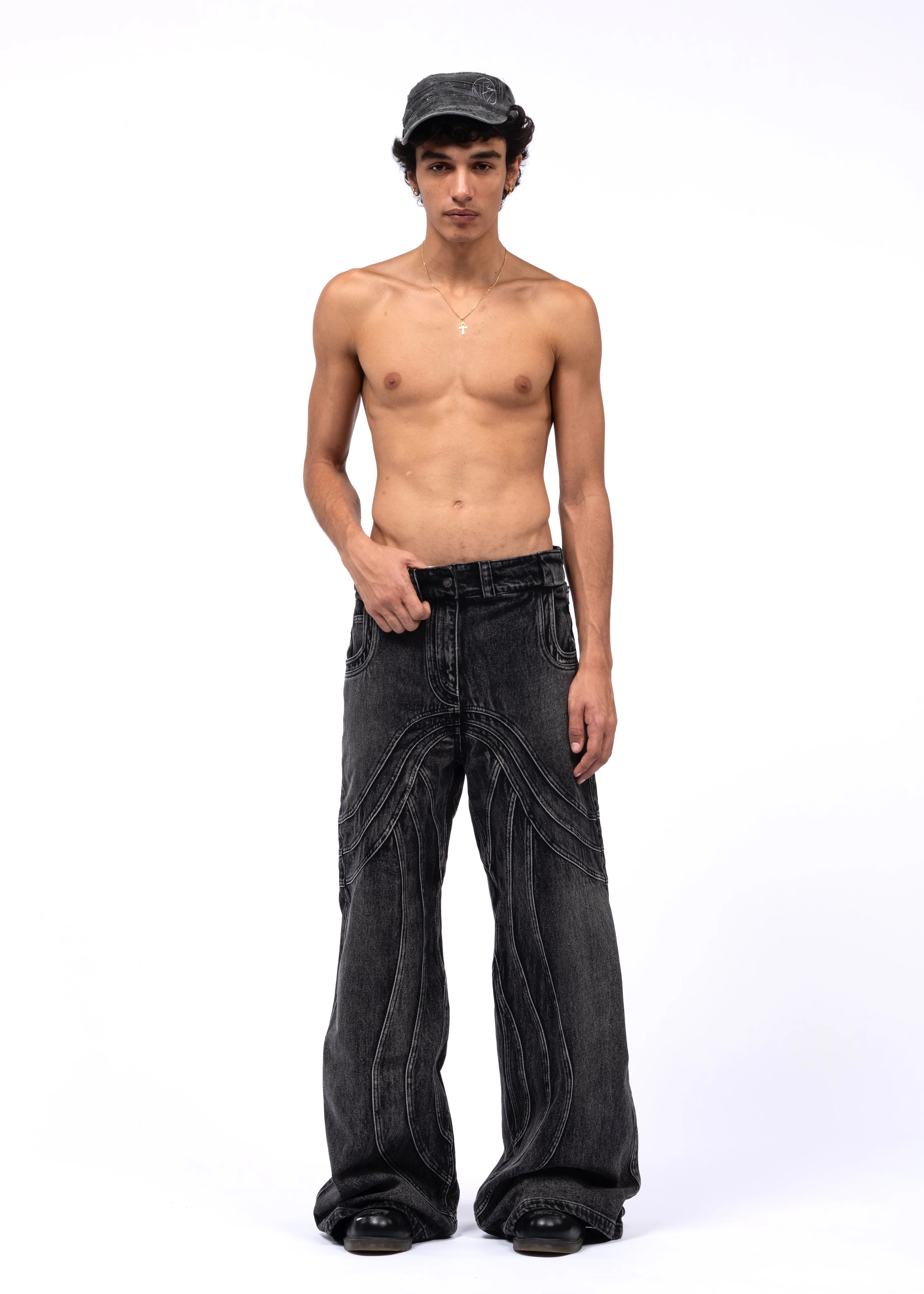 HEAVY WAVE DENIM USED BLACK - Image 7