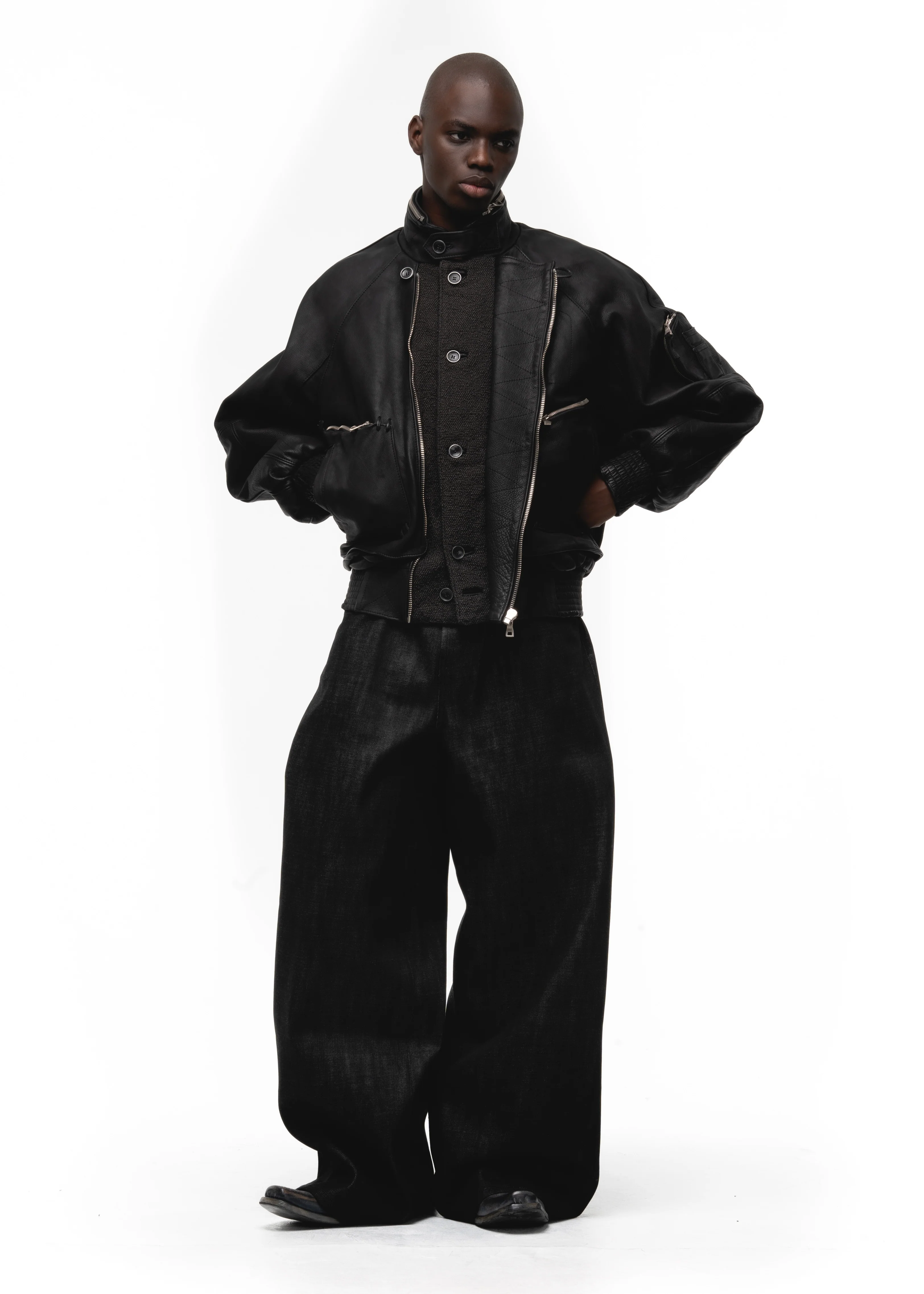 FLIGHT LEATHER COTTON JACKET - Image 16