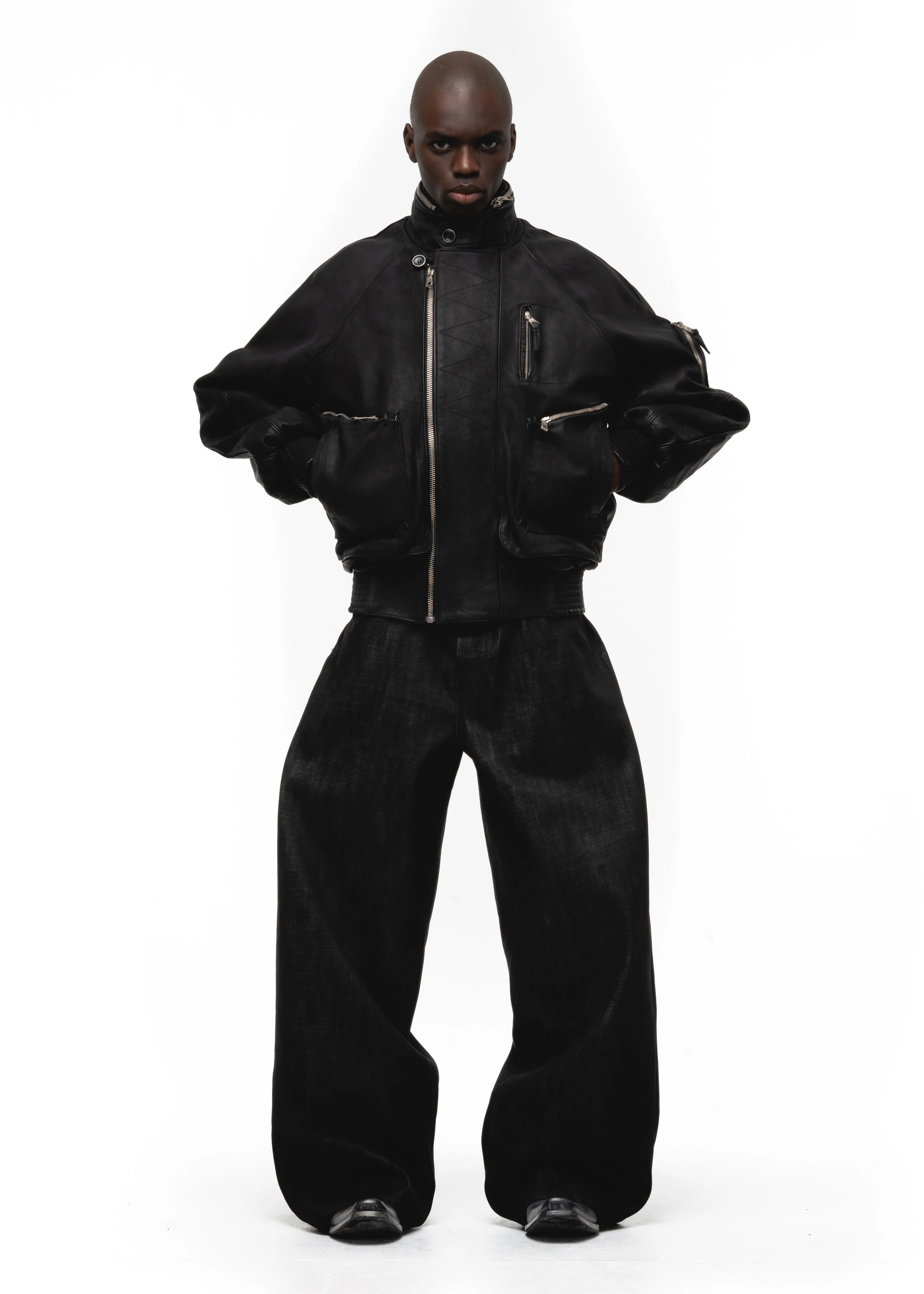 FLIGHT LEATHER COTTON JACKET - Image 4