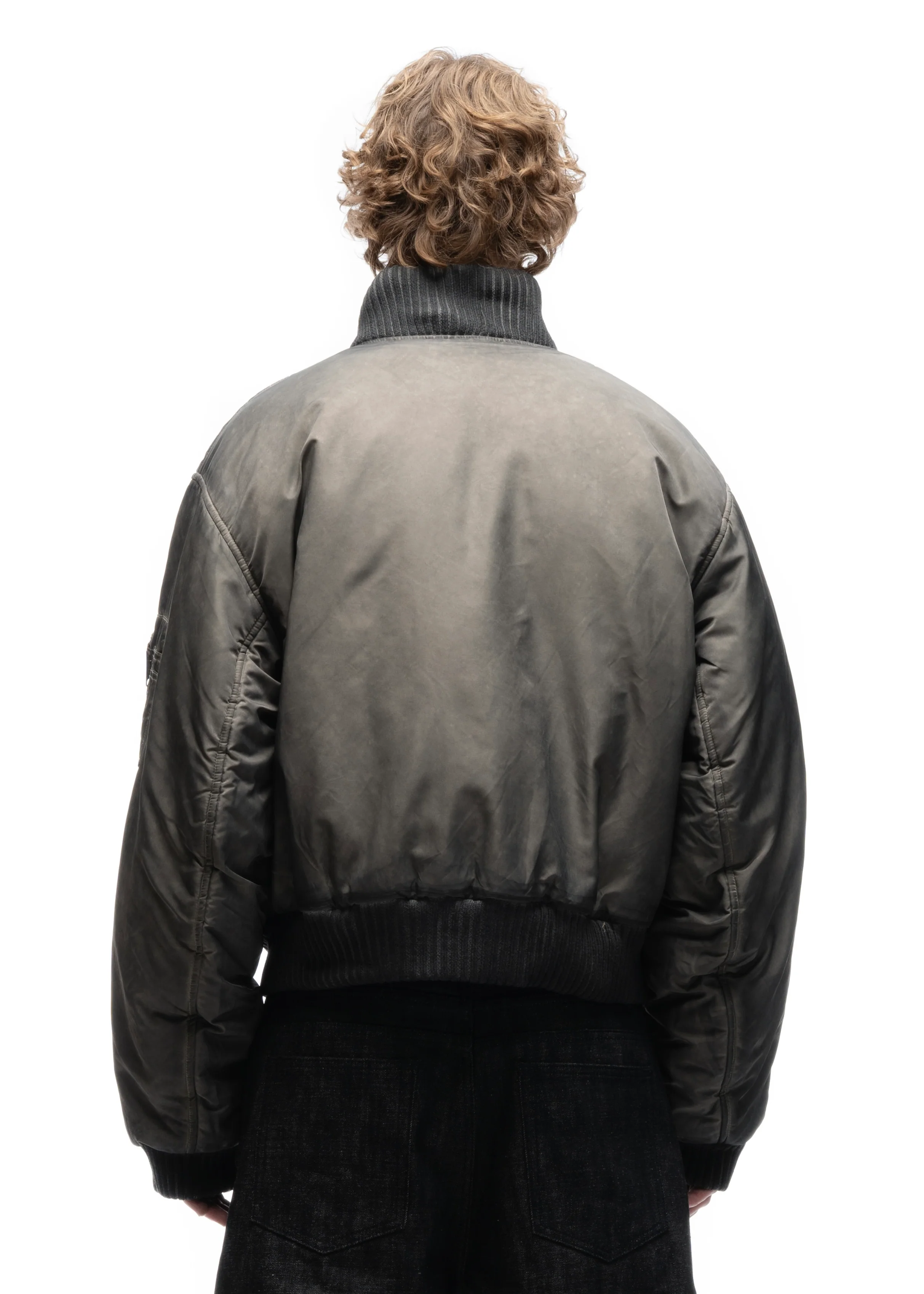 REVERSIBLE BASIC ONYX BOMBER JACKET BEIGE - Image 10