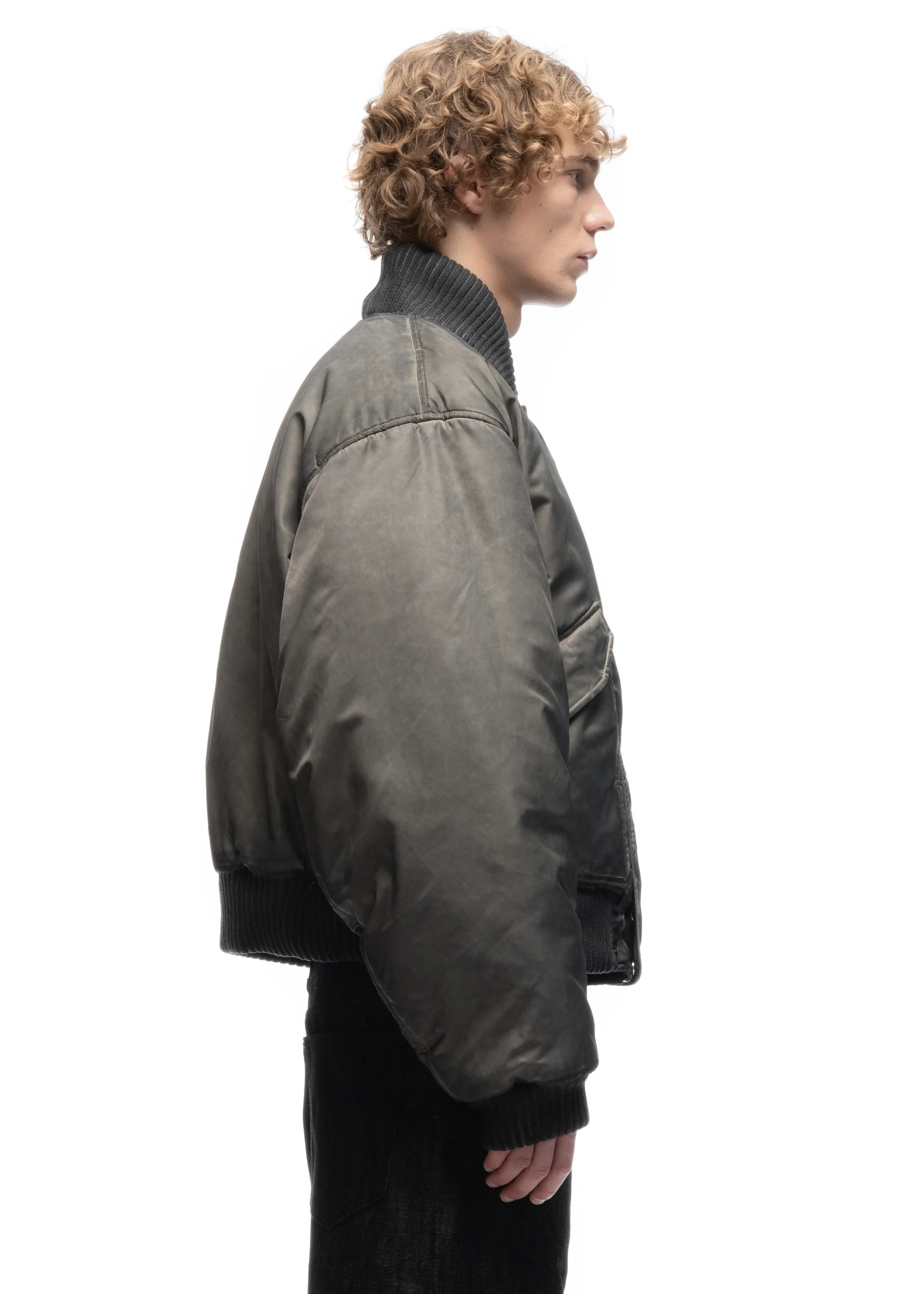 REVERSIBLE BASIC ONYX BOMBER JACKET BEIGE - Image 12