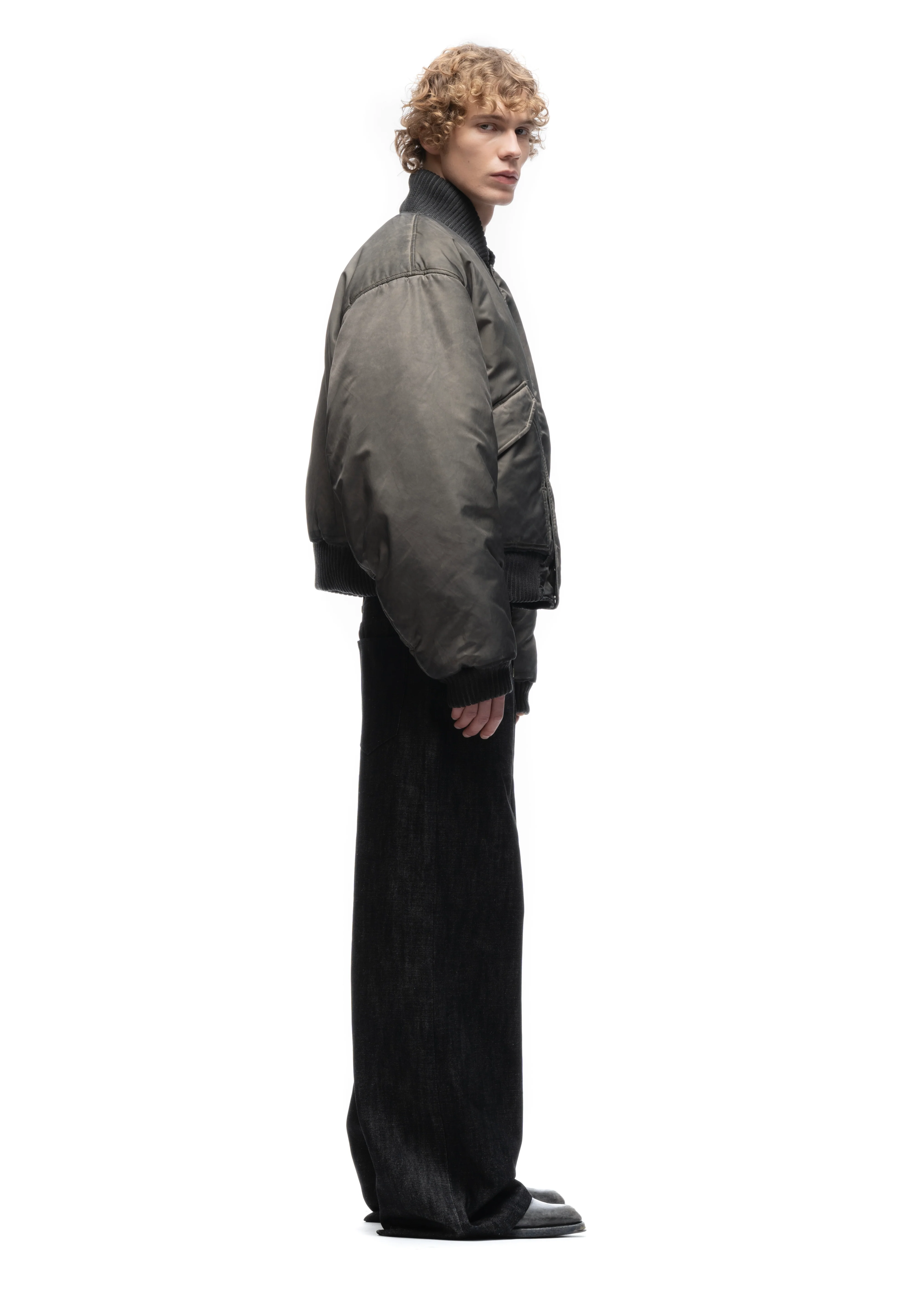 REVERSIBLE BASIC ONYX BOMBER JACKET BEIGE - Image 13