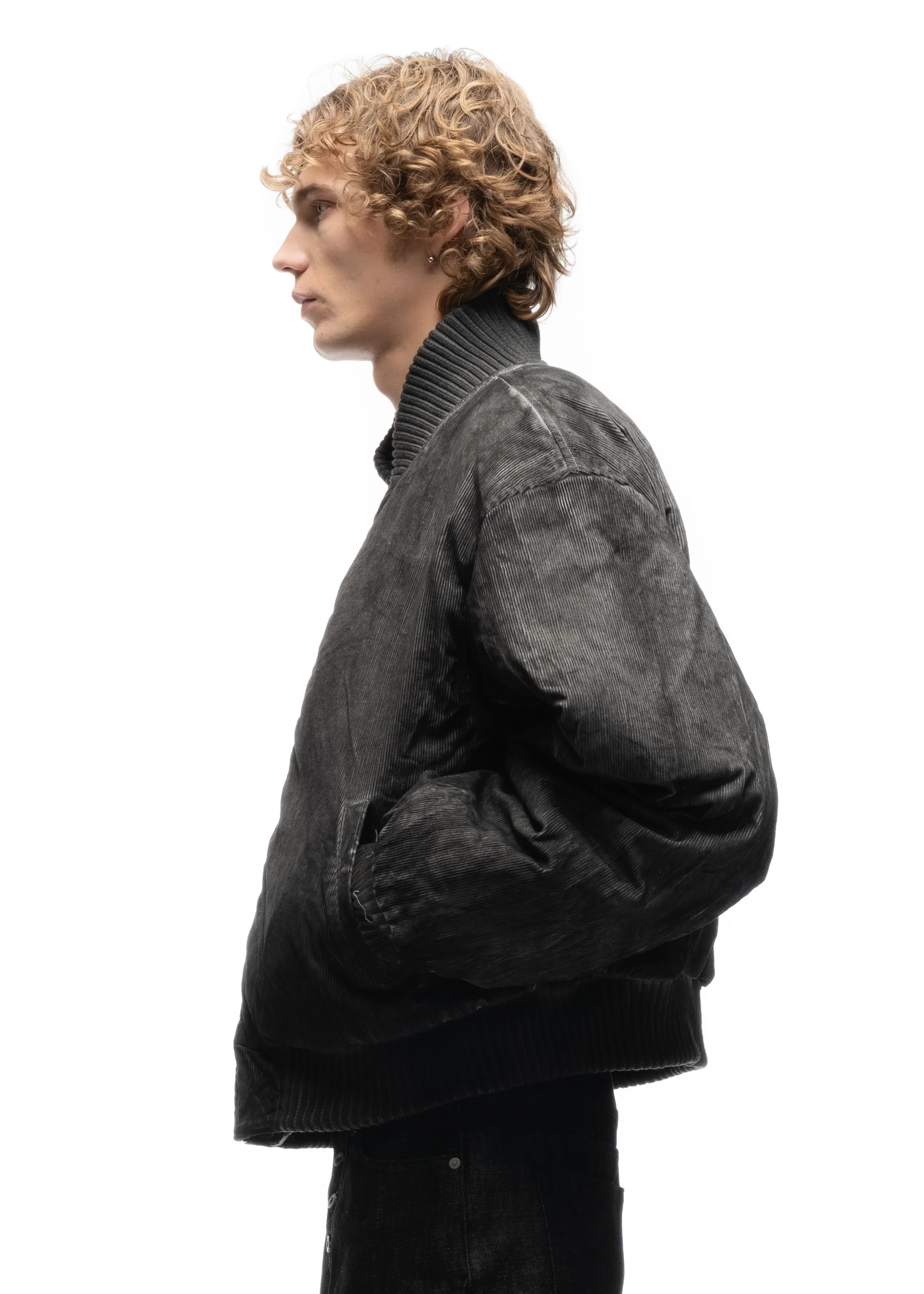 REVERSIBLE BASIC ONYX BOMBER JACKET BEIGE - Image 6