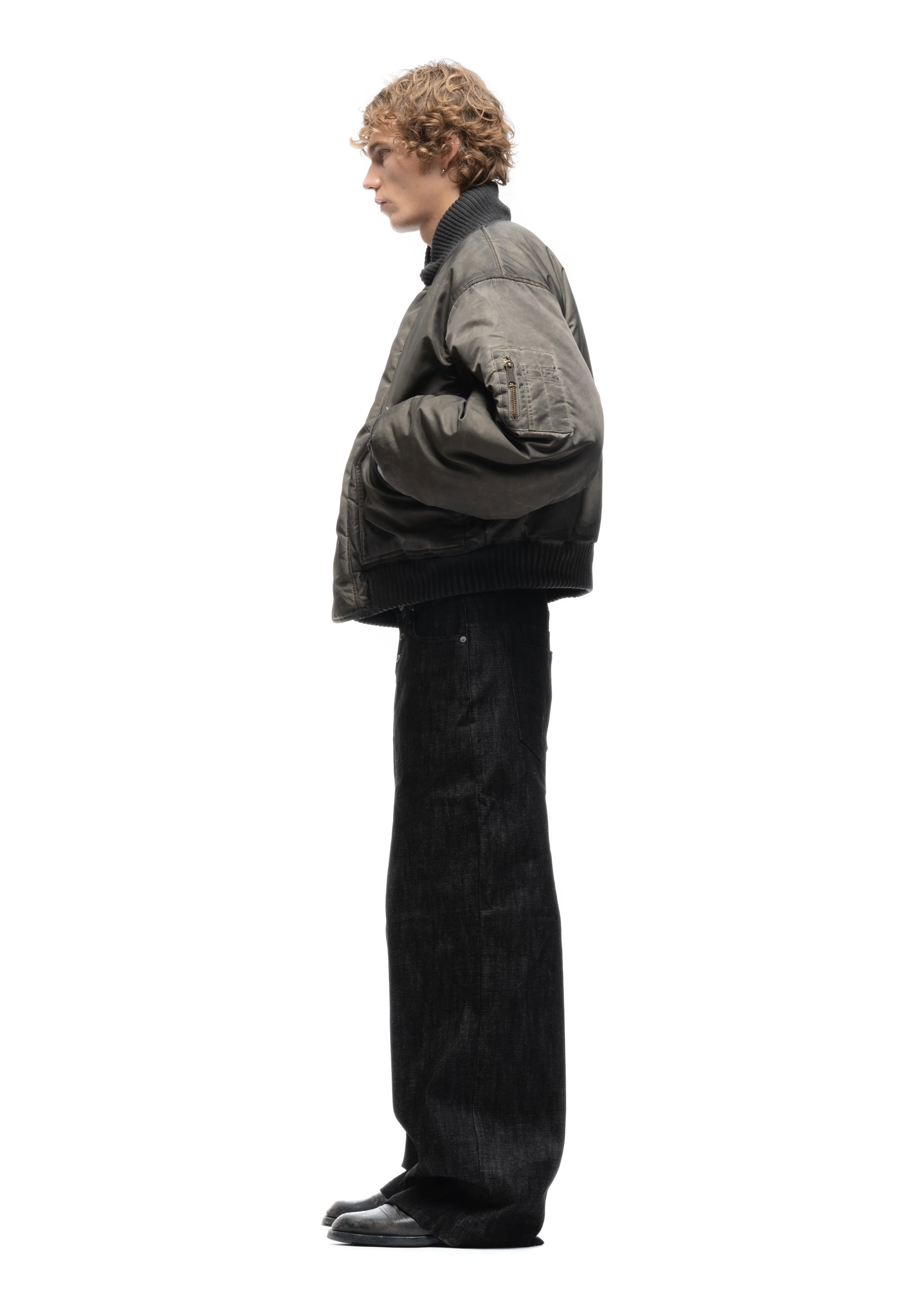 REVERSIBLE BASIC ONYX BOMBER JACKET BEIGE - Image 8