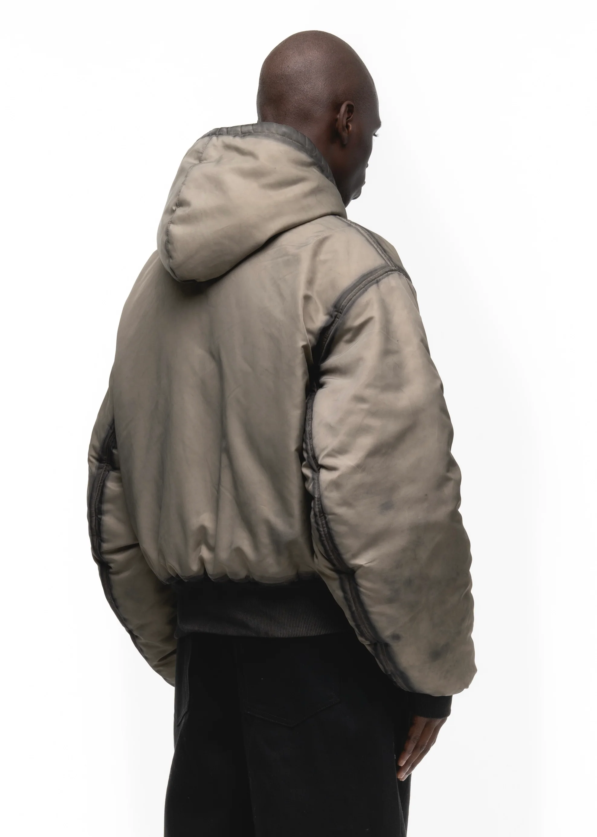 REVERSIBLE ONYX BOMBER JACKET BEIGE - Image 10