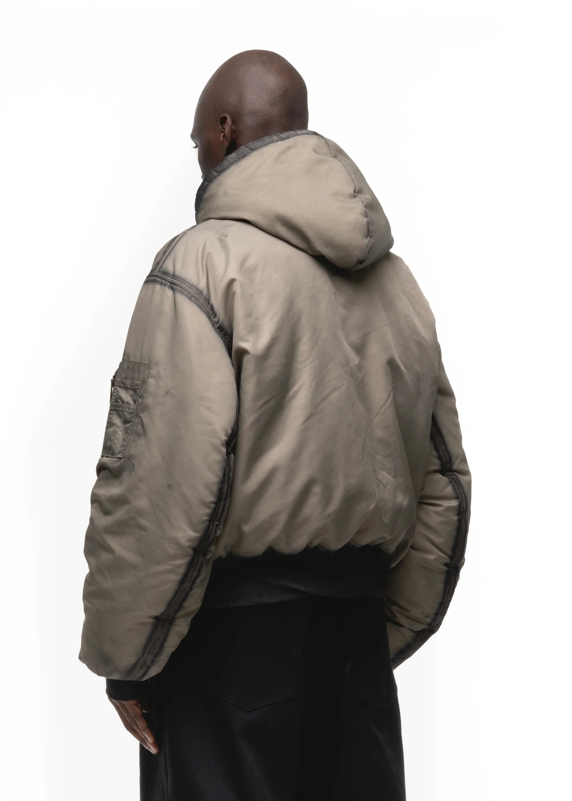 REVERSIBLE ONYX BOMBER JACKET BEIGE - Image 19