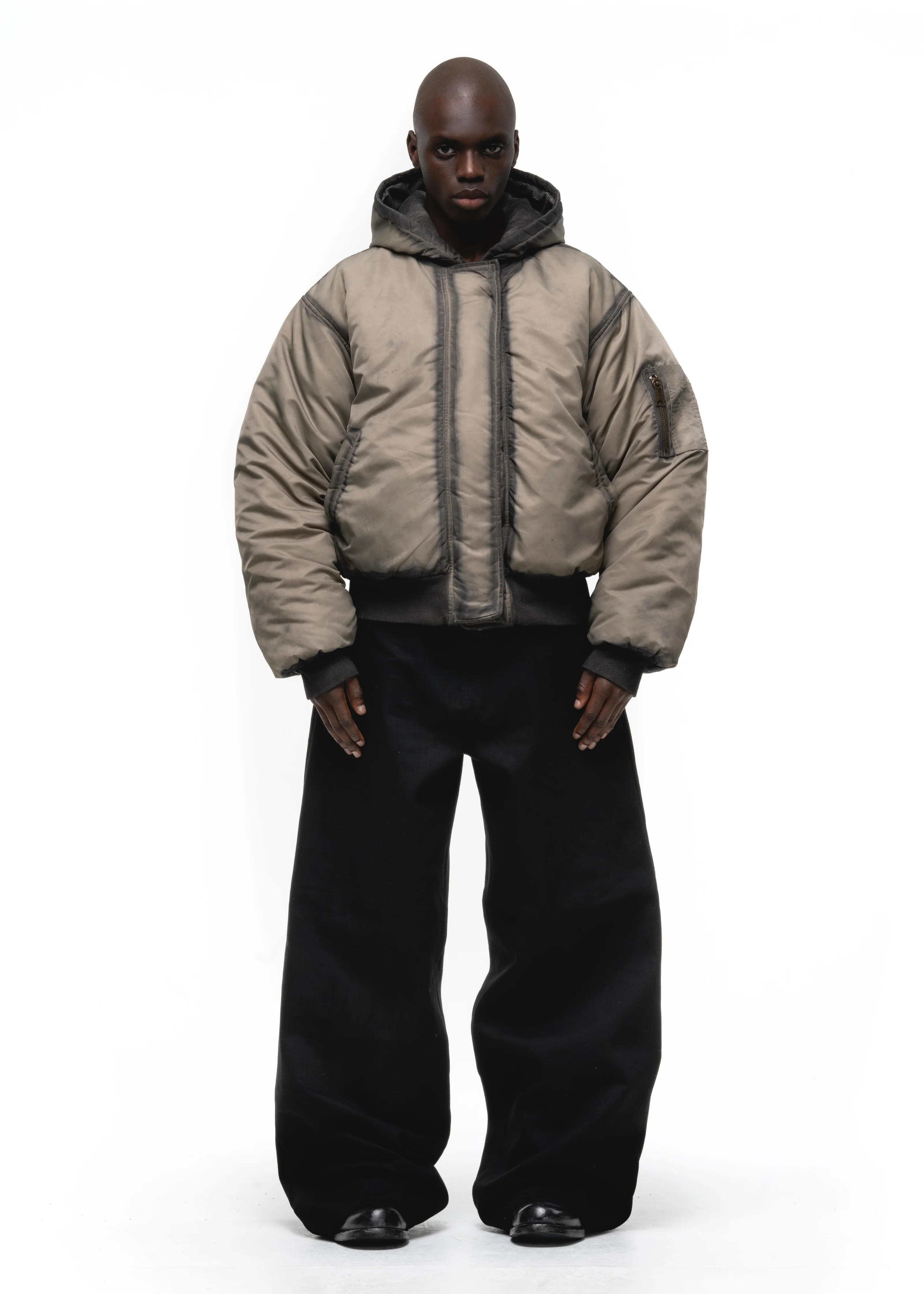 REVERSIBLE ONYX BOMBER JACKET BEIGE - Image 22