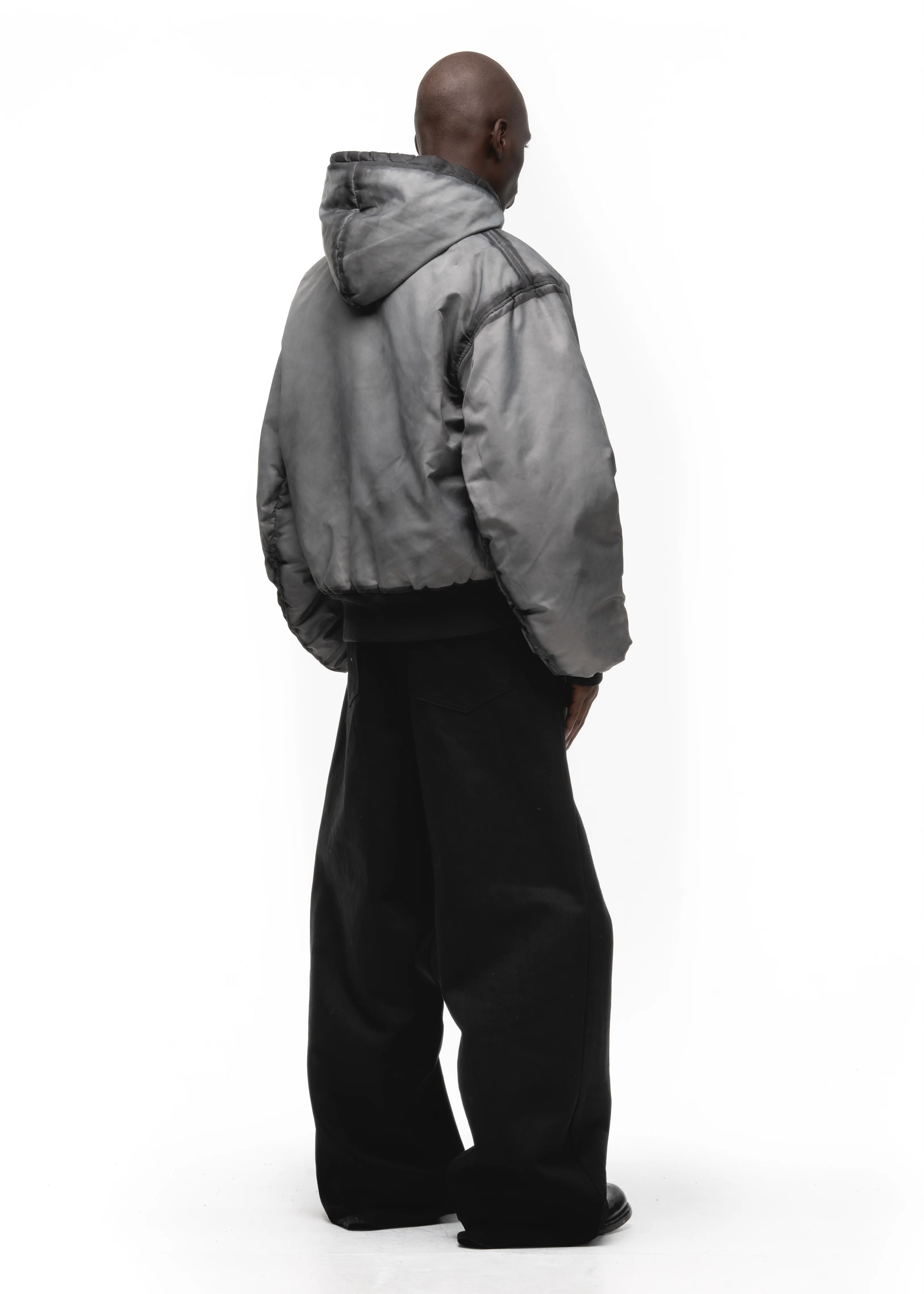 REVERSIBLE ONYX BOMBER JACKET GREY - Image 14