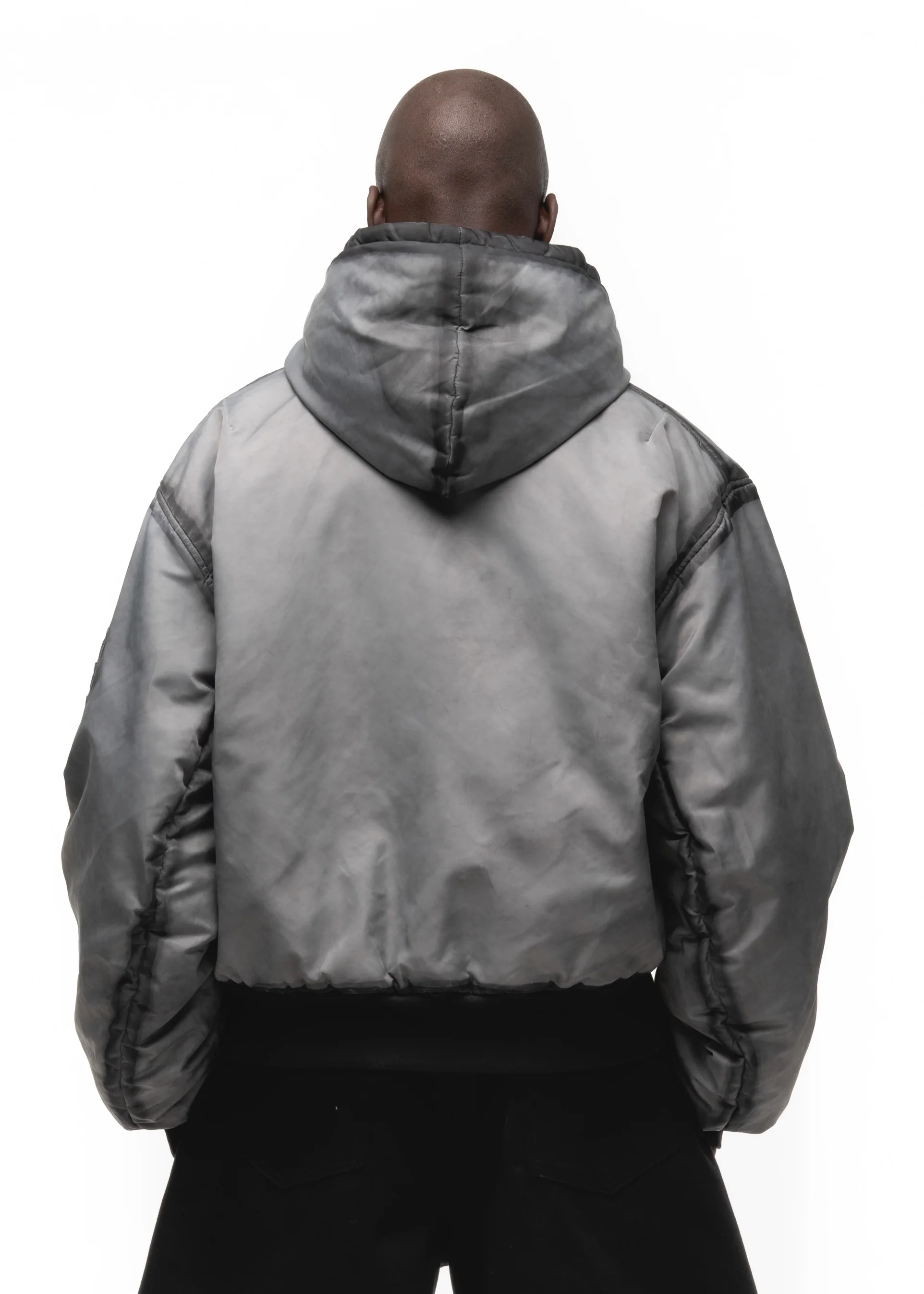 REVERSIBLE ONYX BOMBER JACKET GREY - Image 5