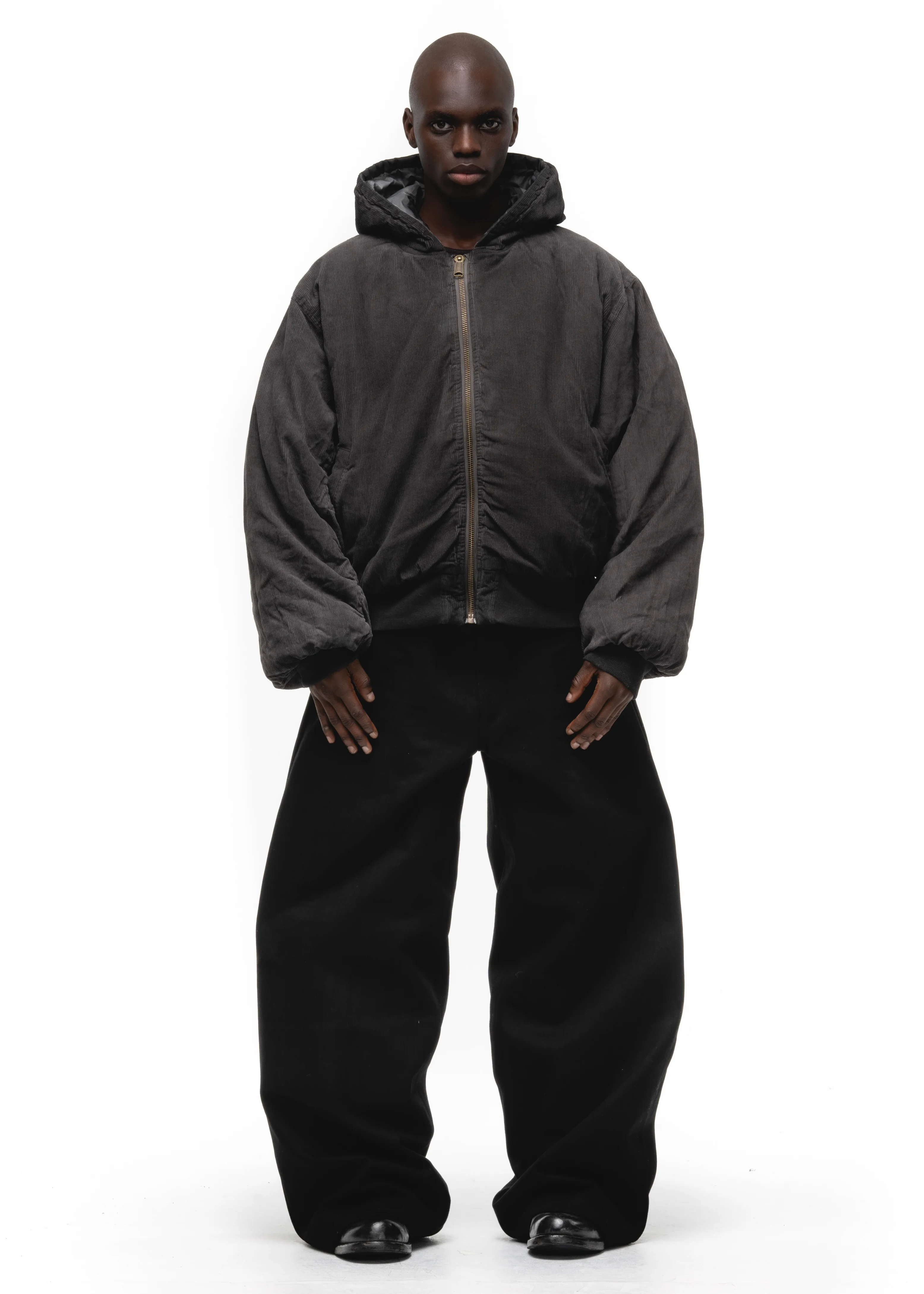 REVERSIBLE ONYX BOMBER JACKET GREY - Image 8