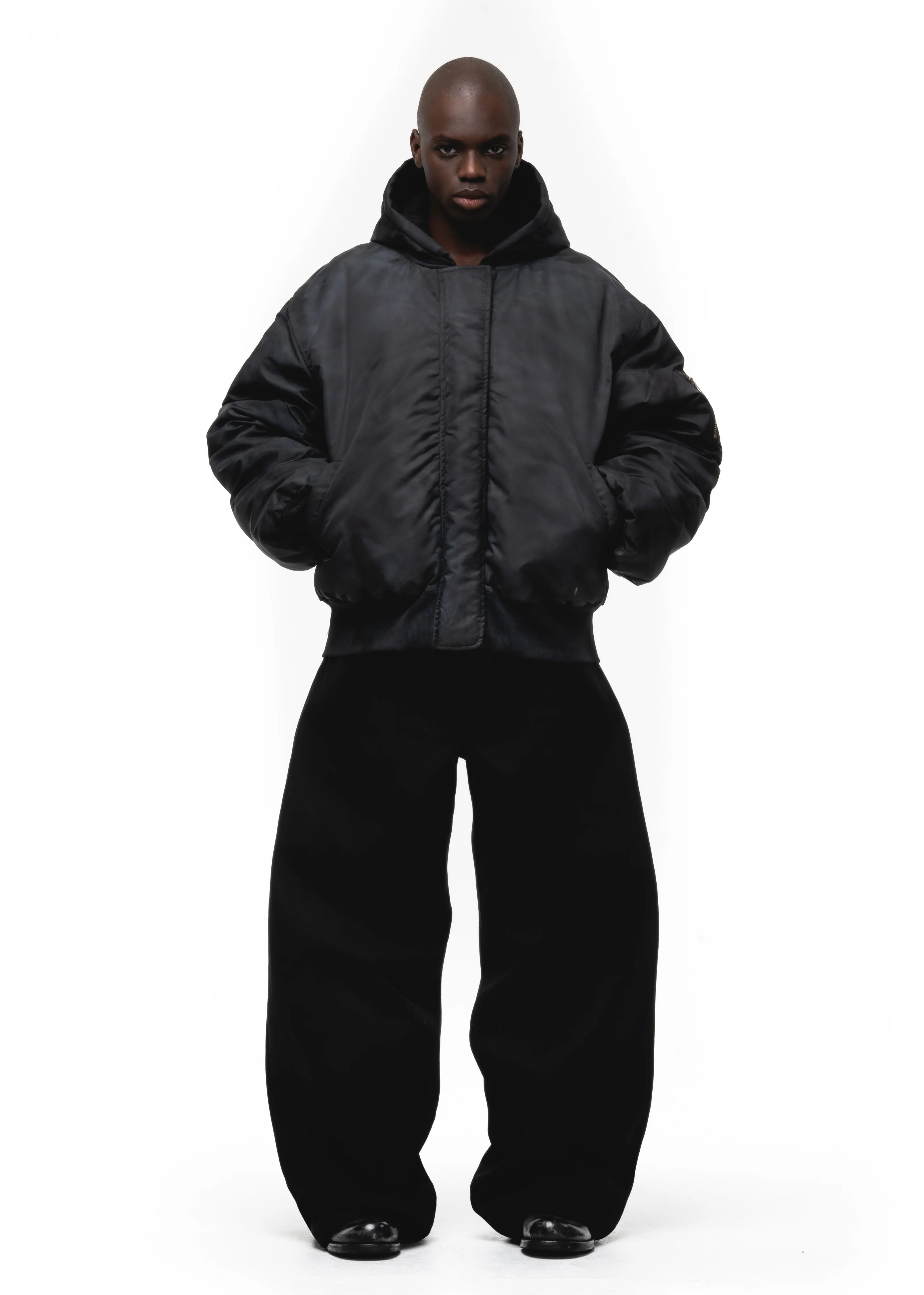 REVERSIBLE ONYX BOMBER JACKET BLACK - Image 10