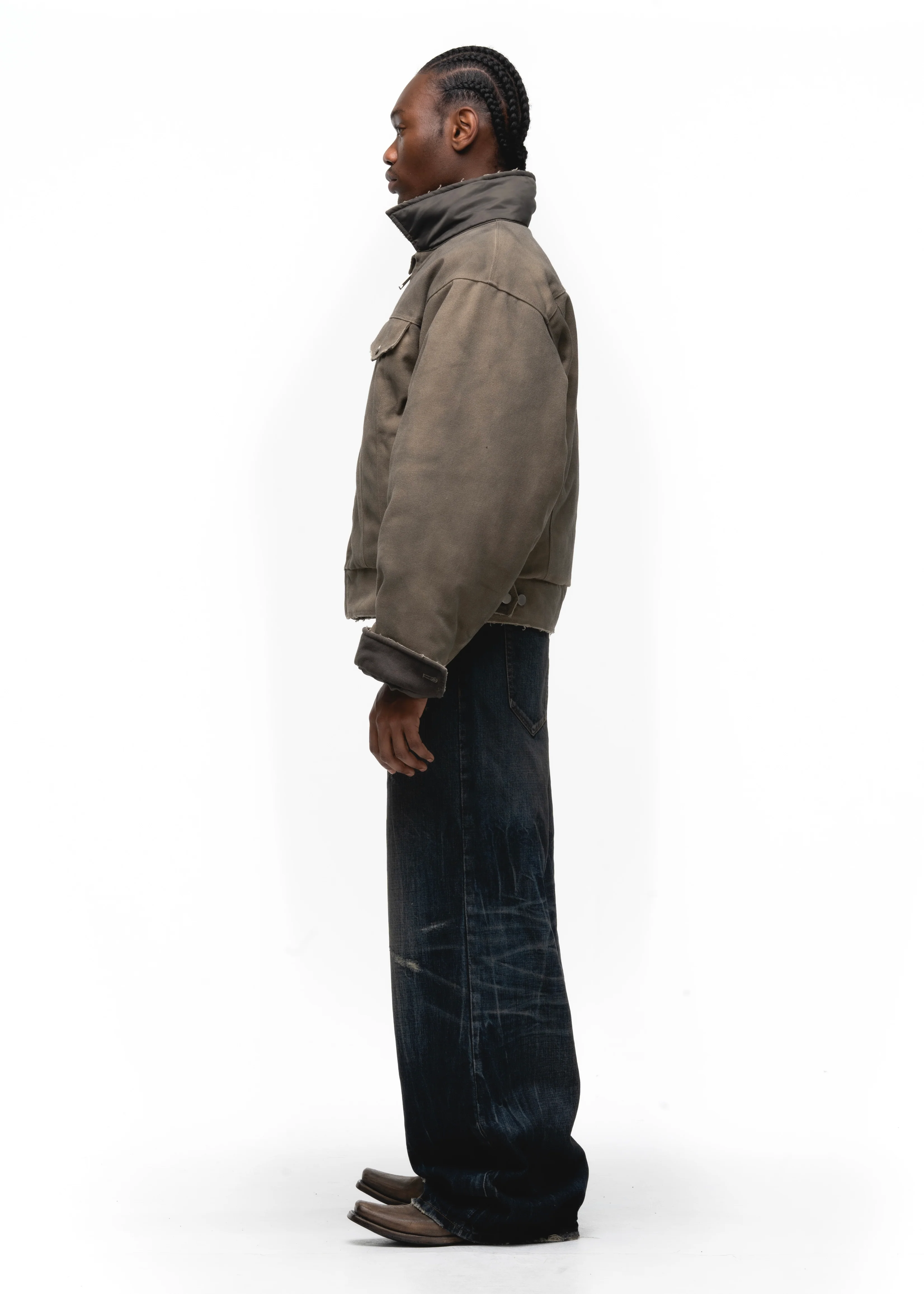 REVERSIBLE USED TRUCKER DENIM JACKET - Image 11