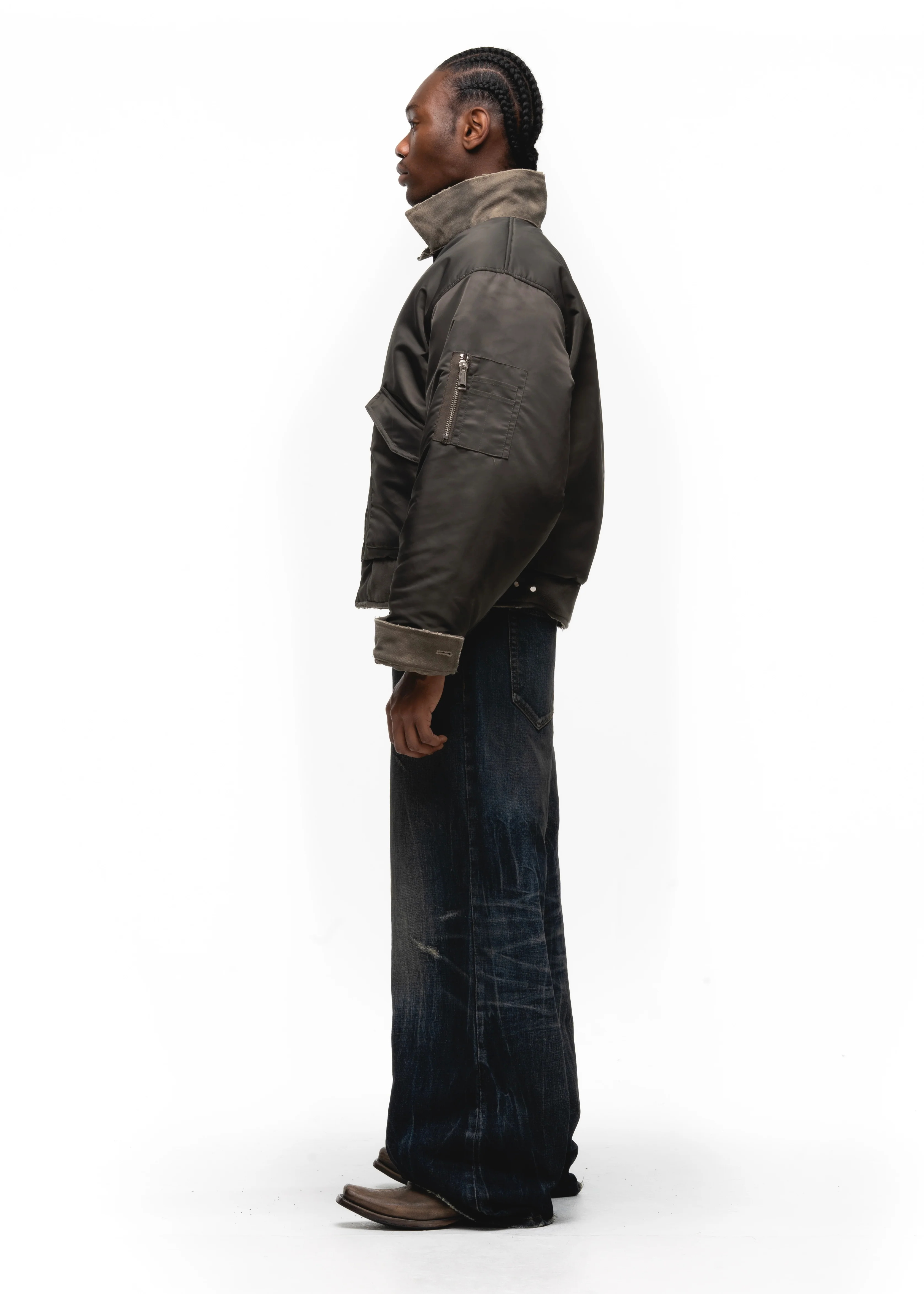REVERSIBLE USED TRUCKER DENIM JACKET - Image 12