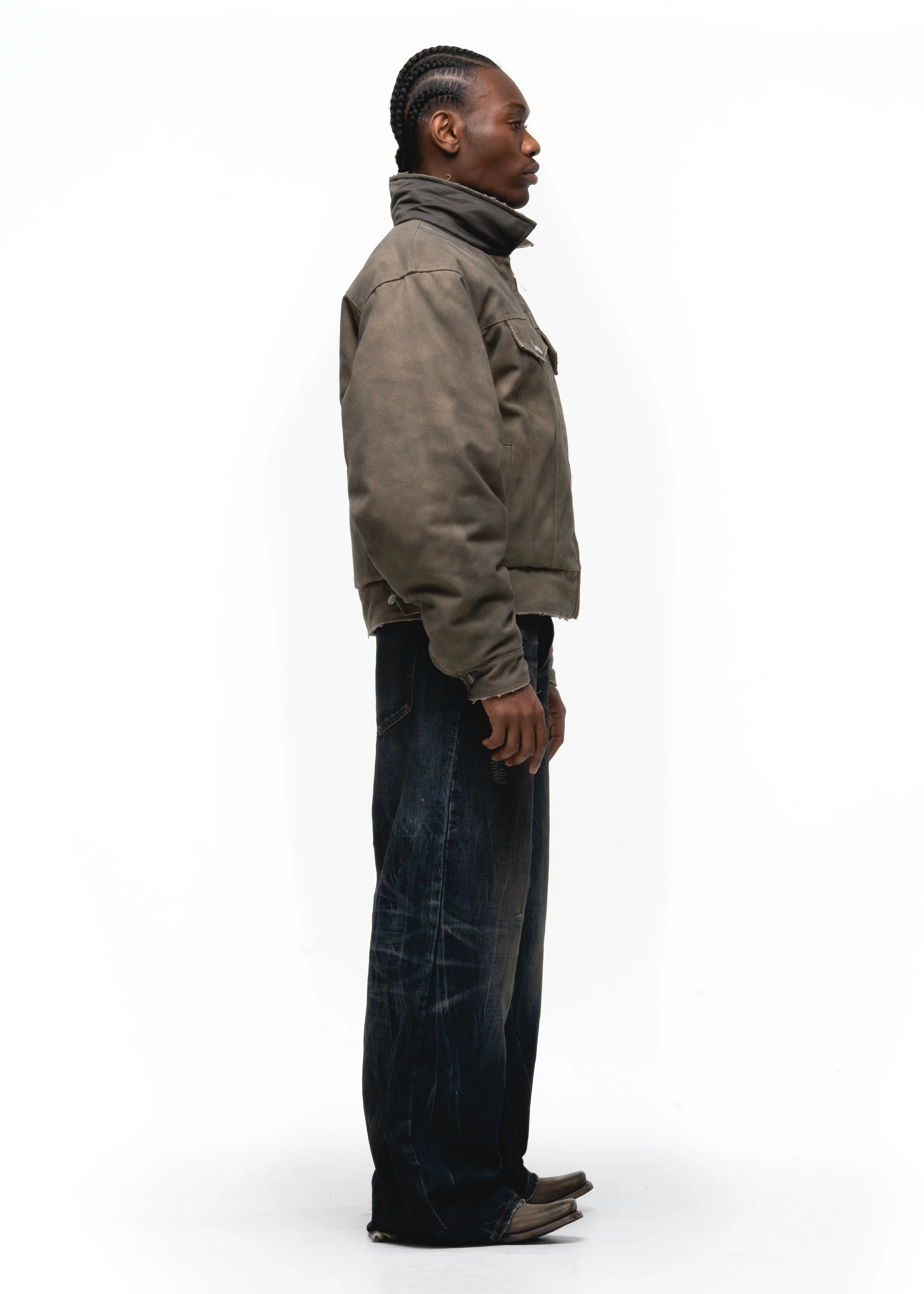 REVERSIBLE USED TRUCKER DENIM JACKET - Image 15
