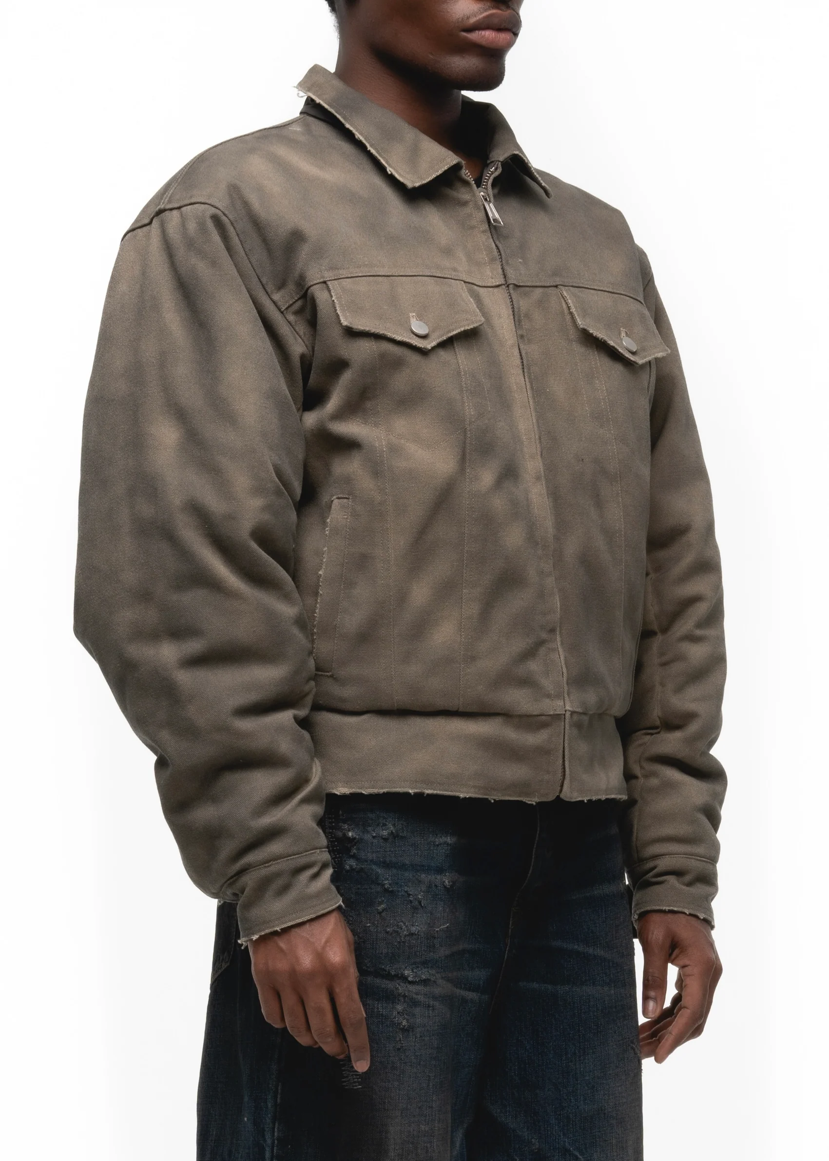 REVERSIBLE USED TRUCKER DENIM JACKET - Image 17