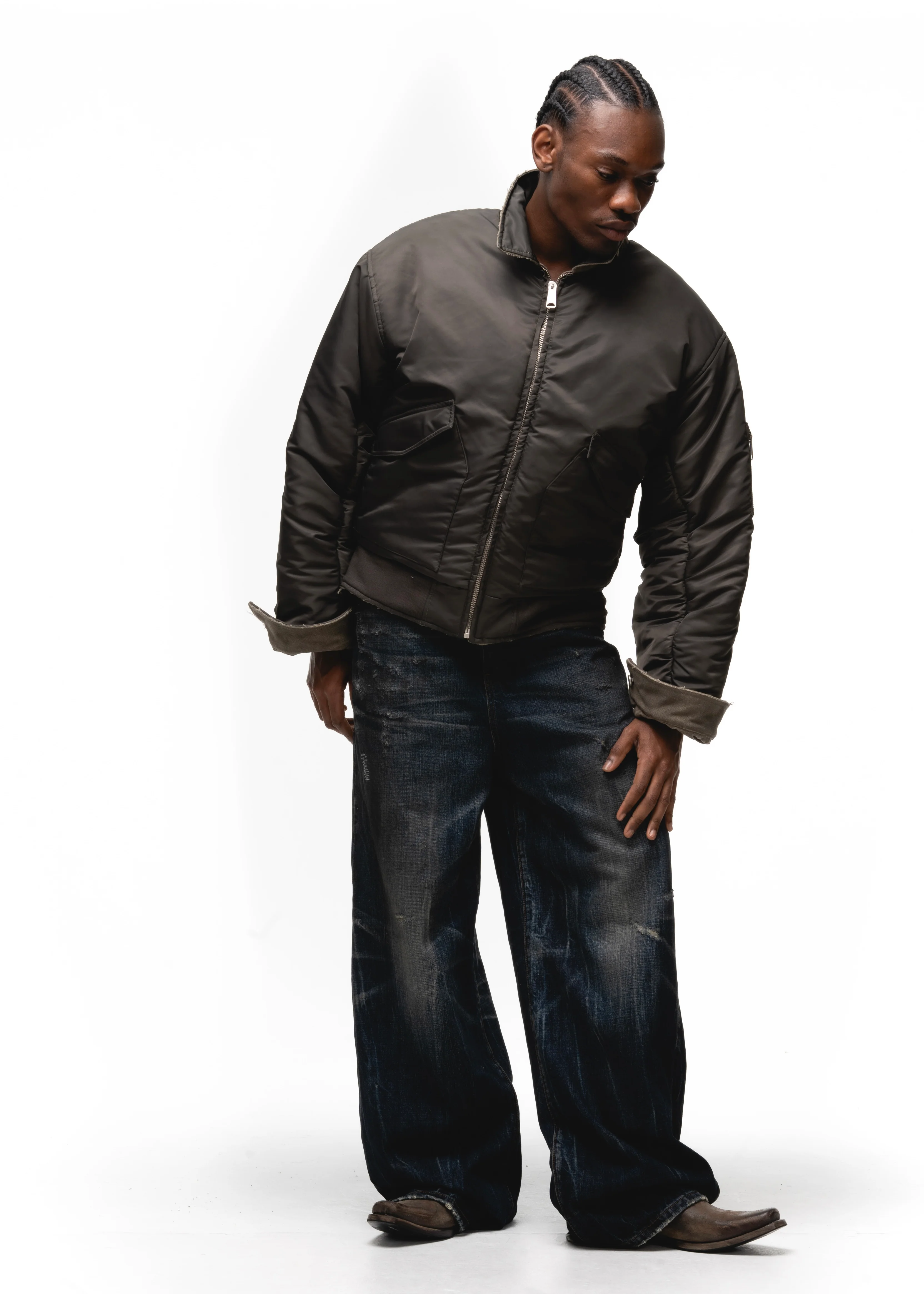 REVERSIBLE USED TRUCKER DENIM JACKET - Image 19