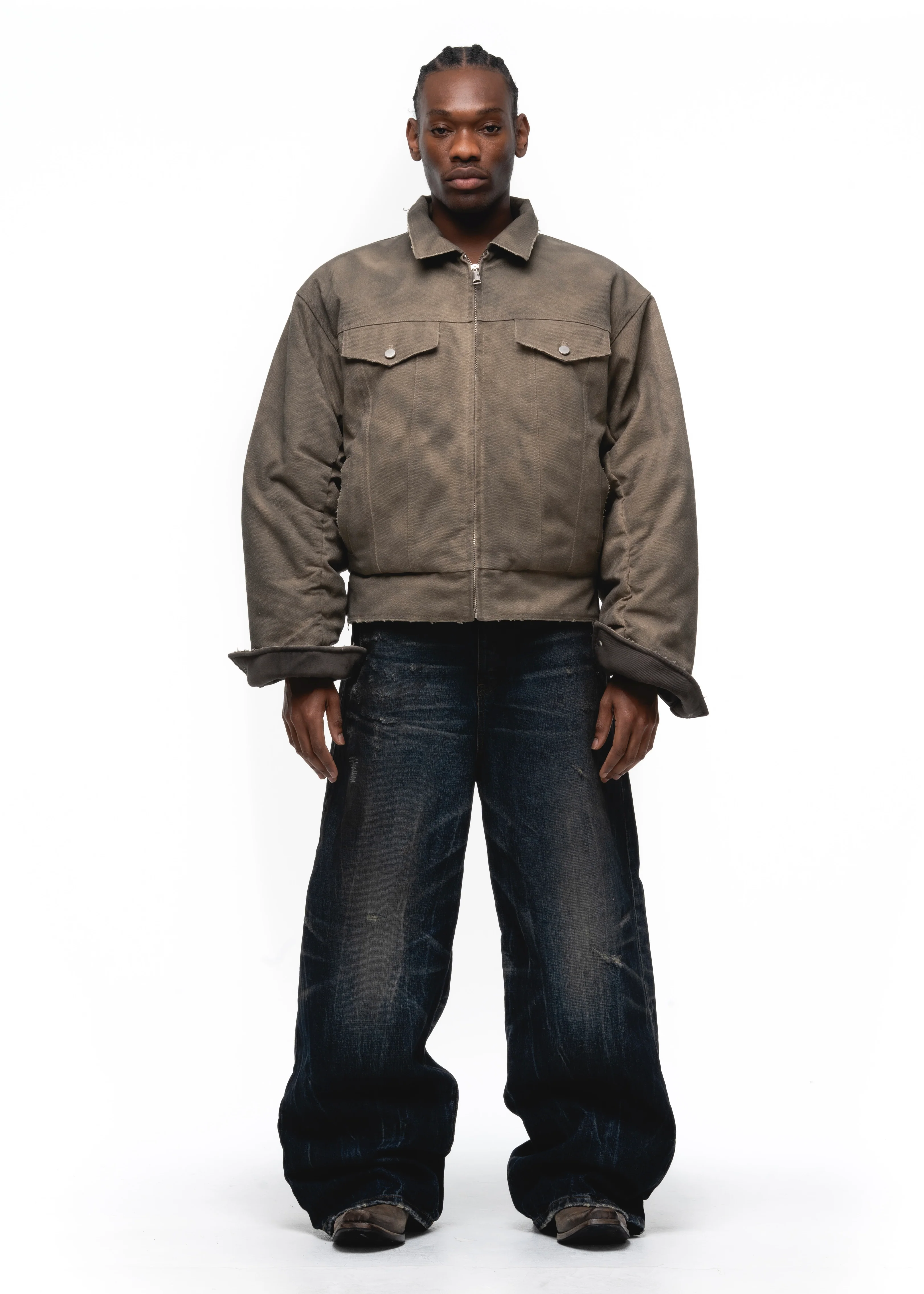 REVERSIBLE USED TRUCKER DENIM JACKET - Image 5