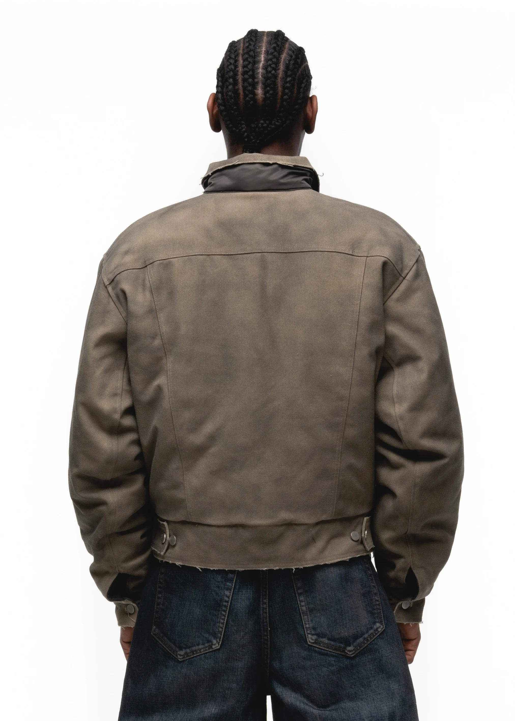 REVERSIBLE USED TRUCKER DENIM JACKET - Image 7