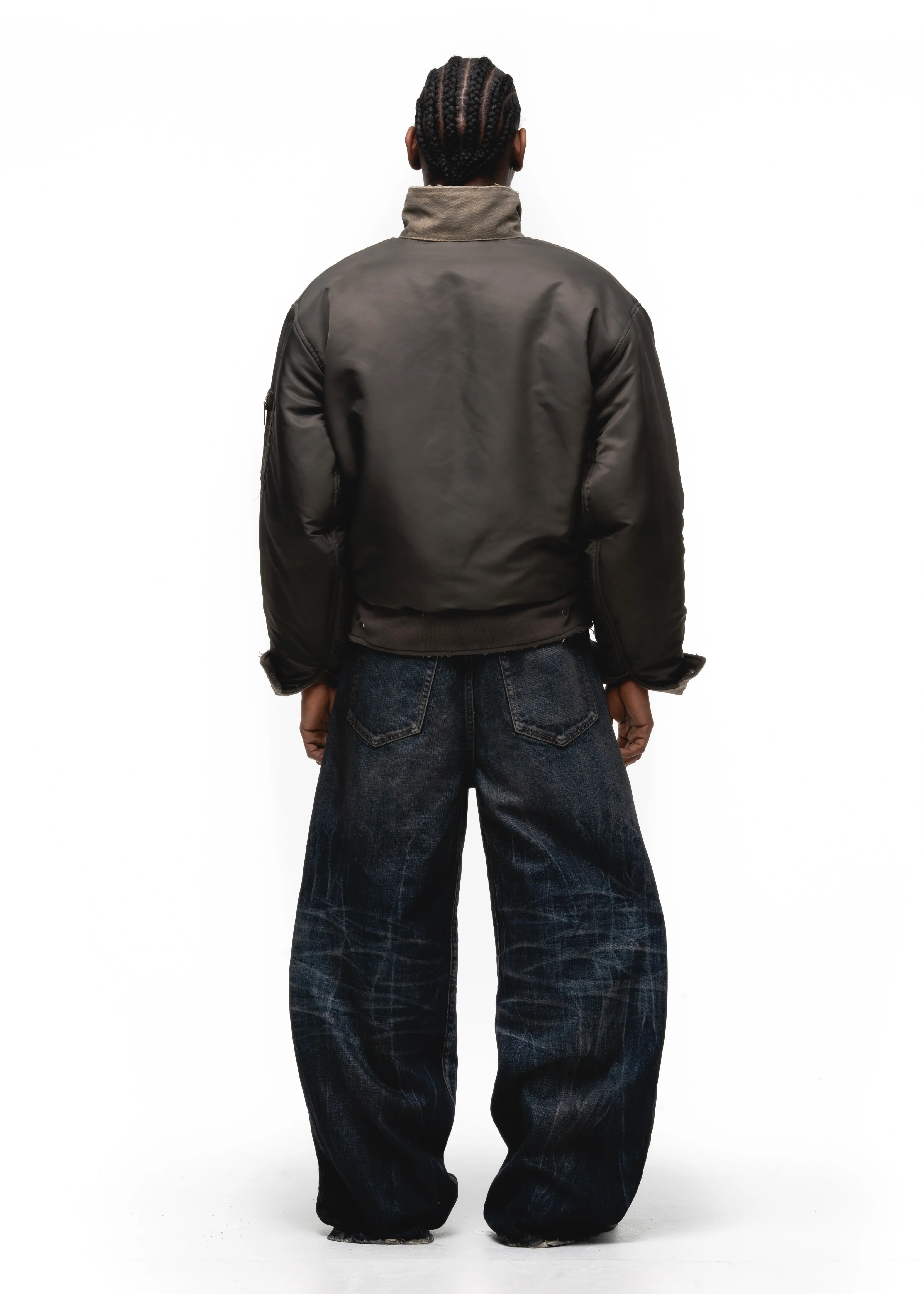 REVERSIBLE USED TRUCKER DENIM JACKET - Image 8